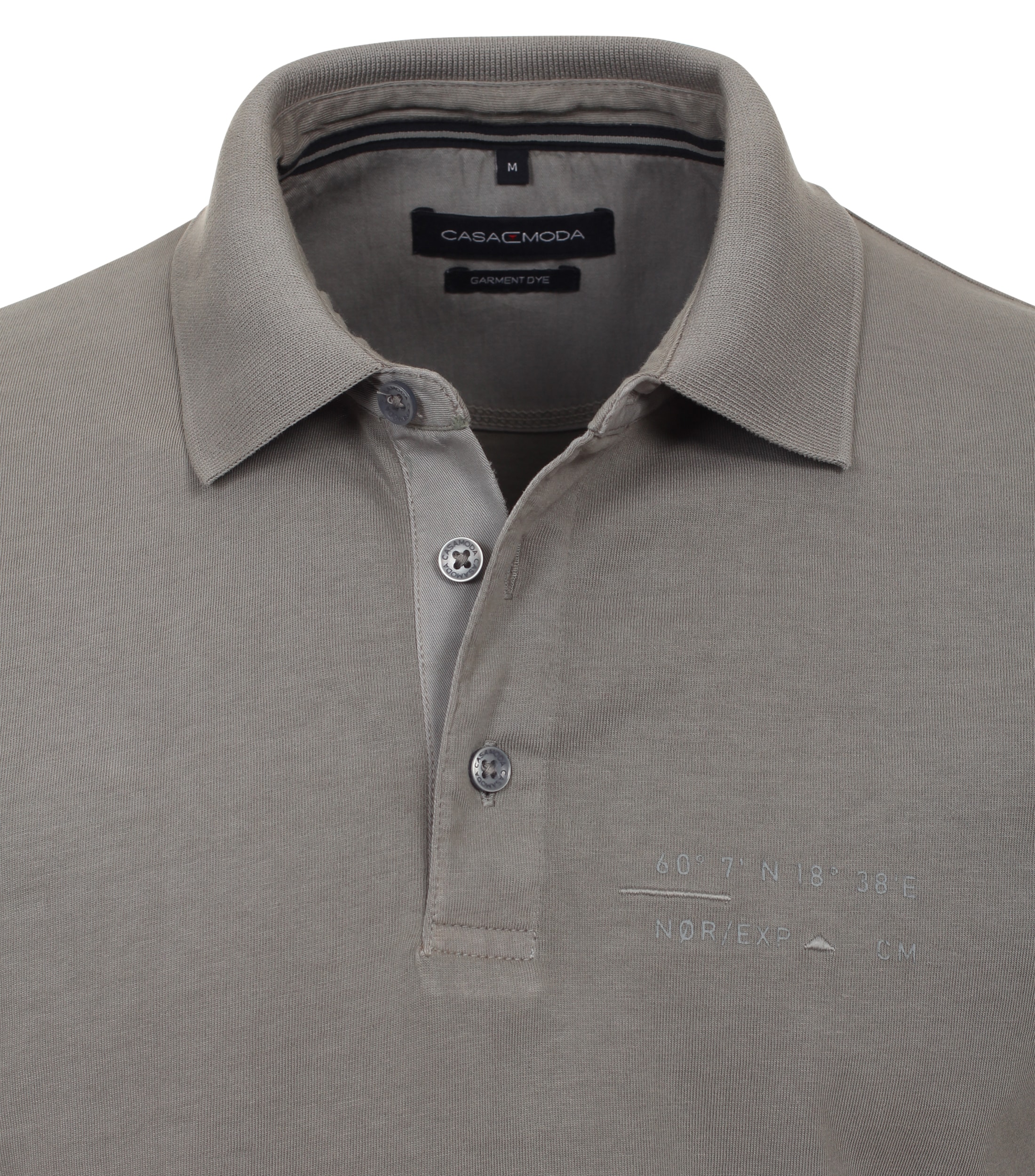 CASAMODA Langarm-Poloshirt »CASAMODA Polo-Shirt Langarm uni«