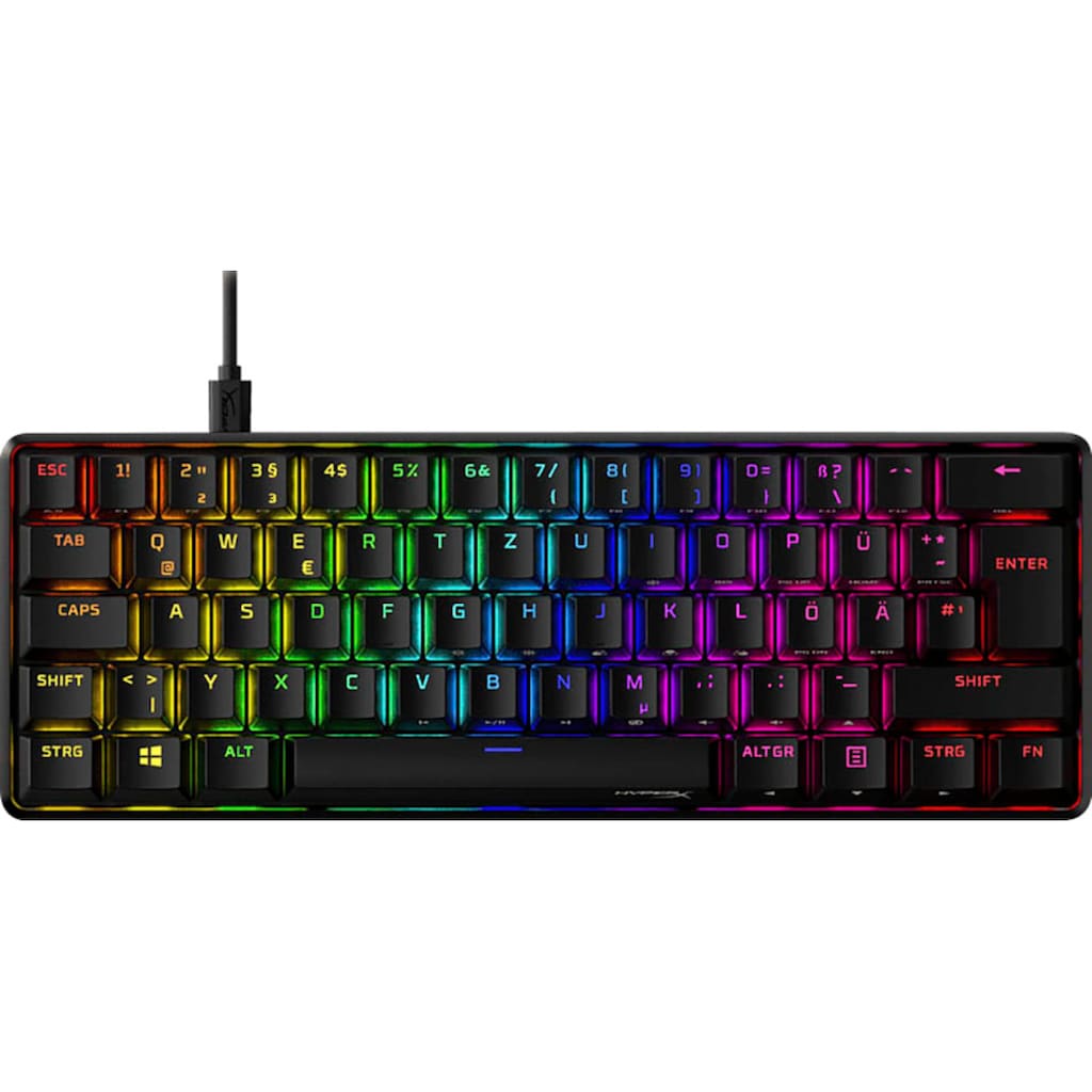 HyperX Gaming-Tastatur »Alloy Origins 60«, (Gaming-Modus-Profil-Speicher-USB-Anschluss)