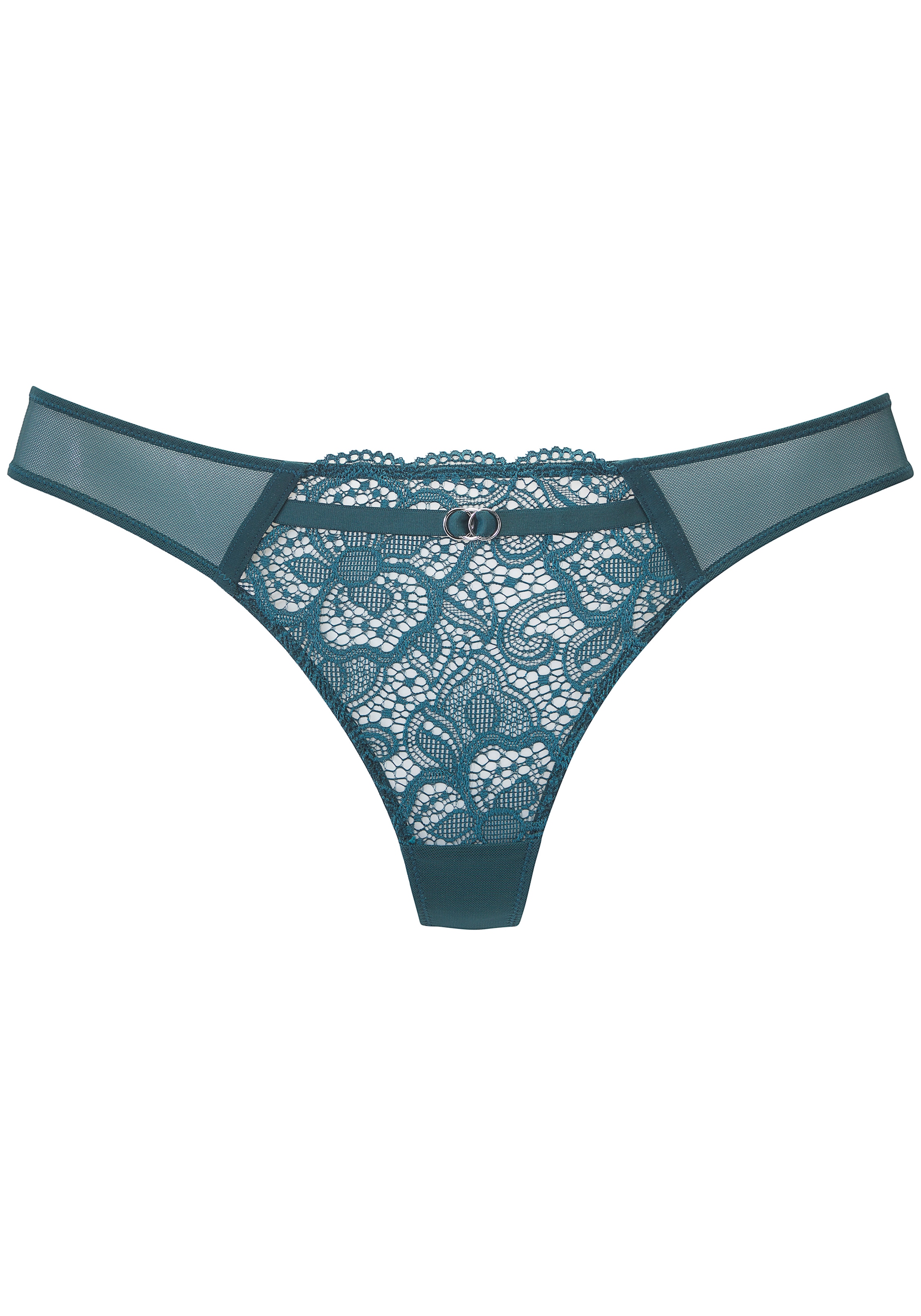 LASCANA String »Nikoletta« aus floraler Spitze und feinem Mesh in transparenter Optik