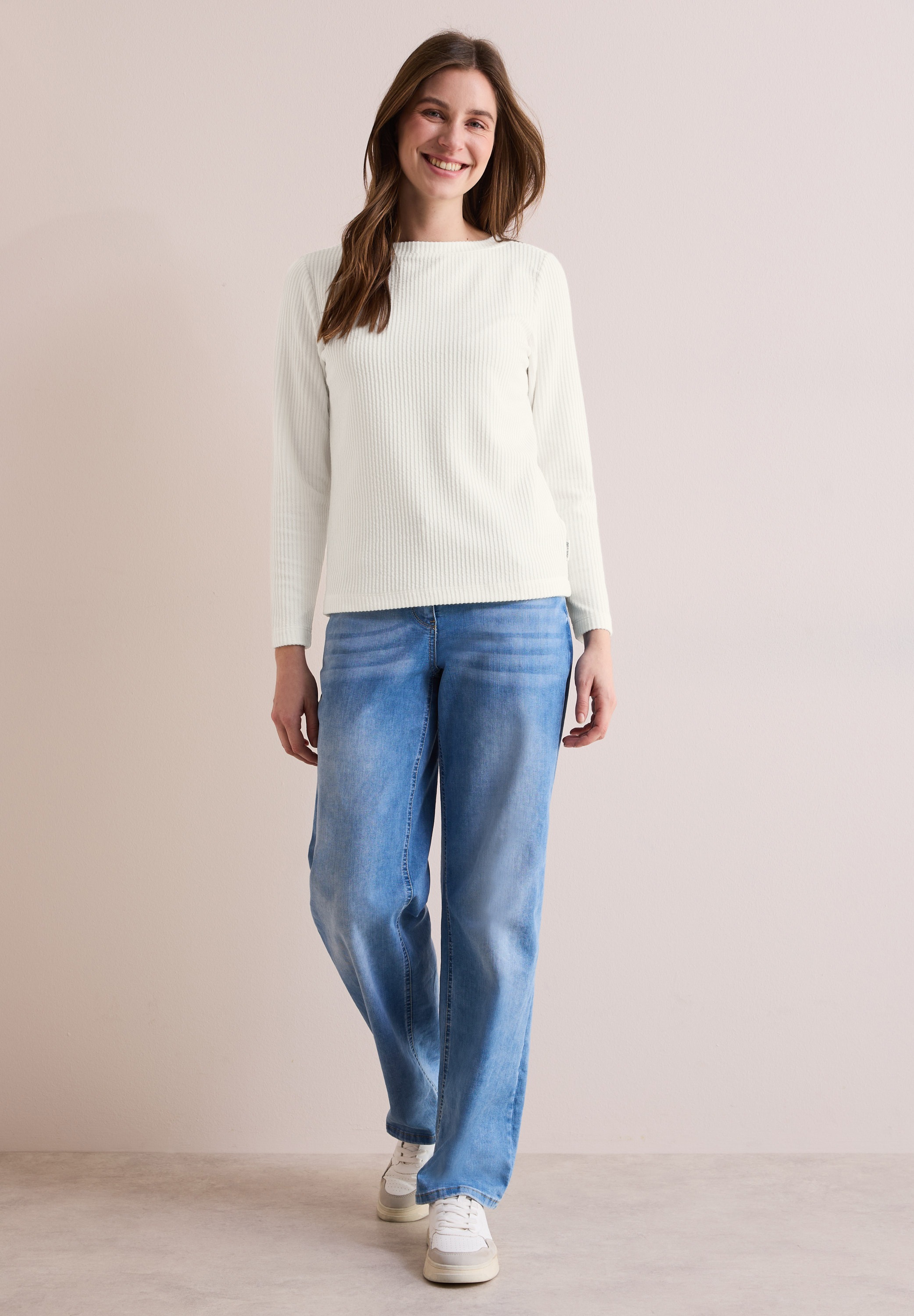 Cecil Langarmshirt, mit U-Boot-Ausschnitt