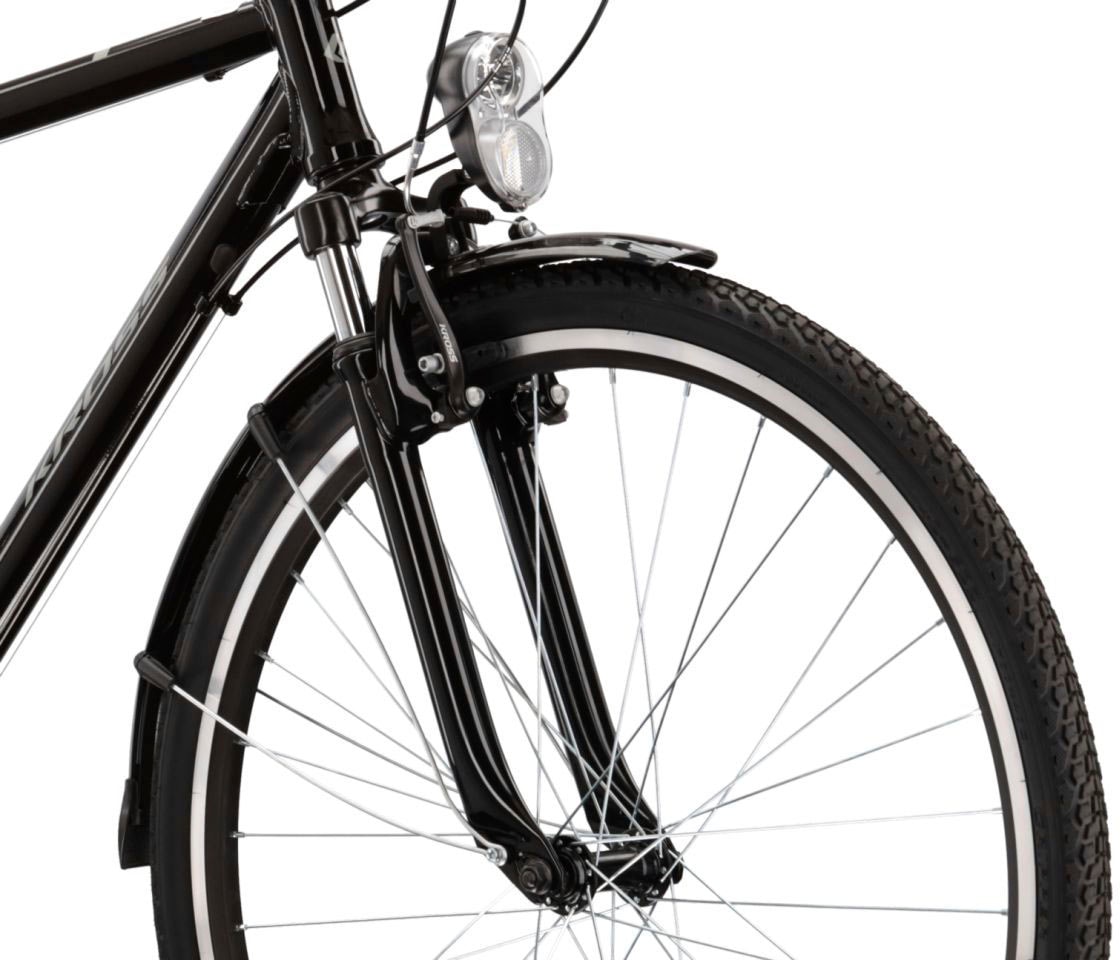 Kross Trekkingrad »KROSS Trekkingrad Trans 1.0 28" schwarz« 21 Gang Shimano TOURNEY TY300 Schaltwerk Kettenschaltung