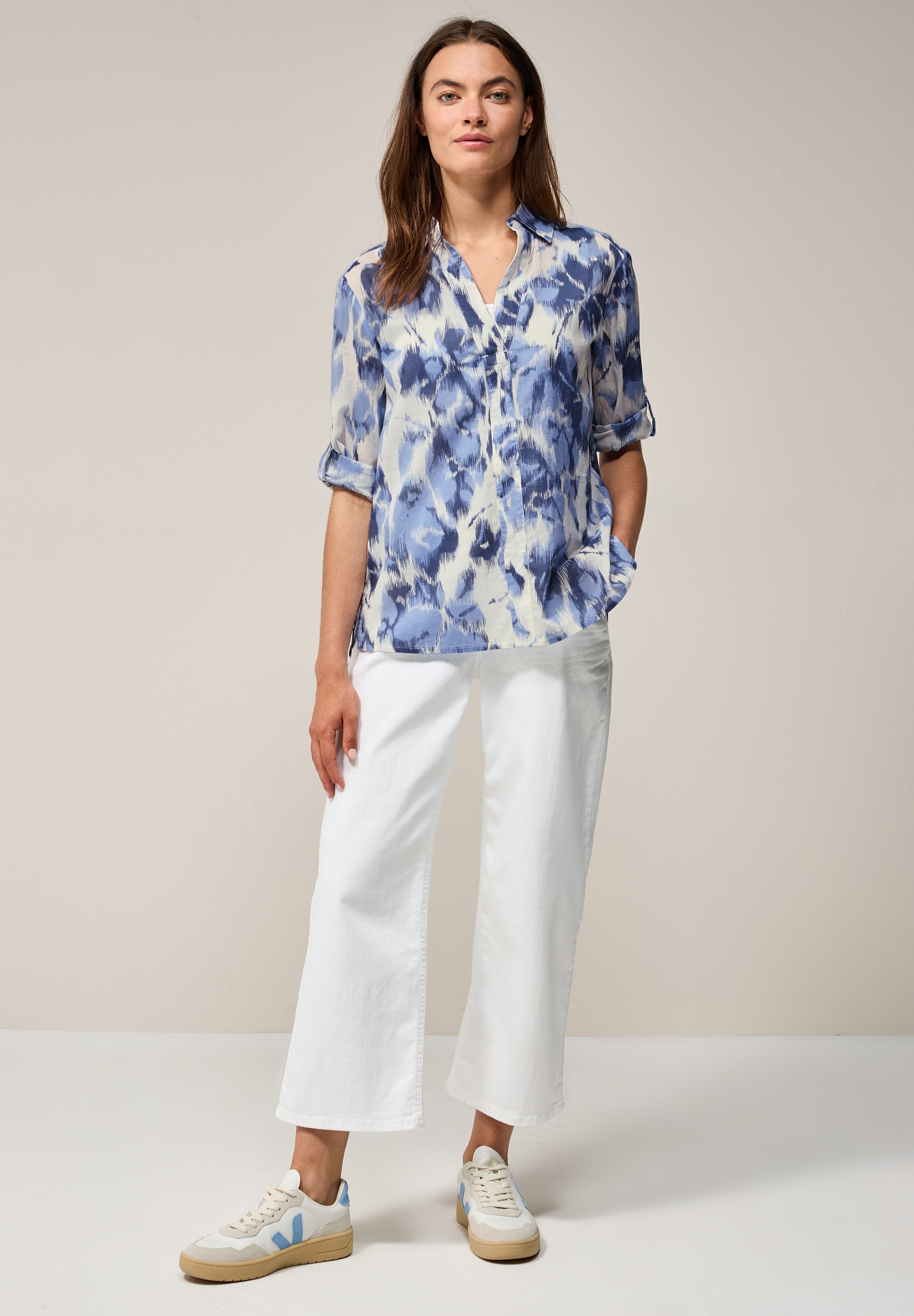 Cecil Klassische Bluse, mit 3/4 Ärmeln