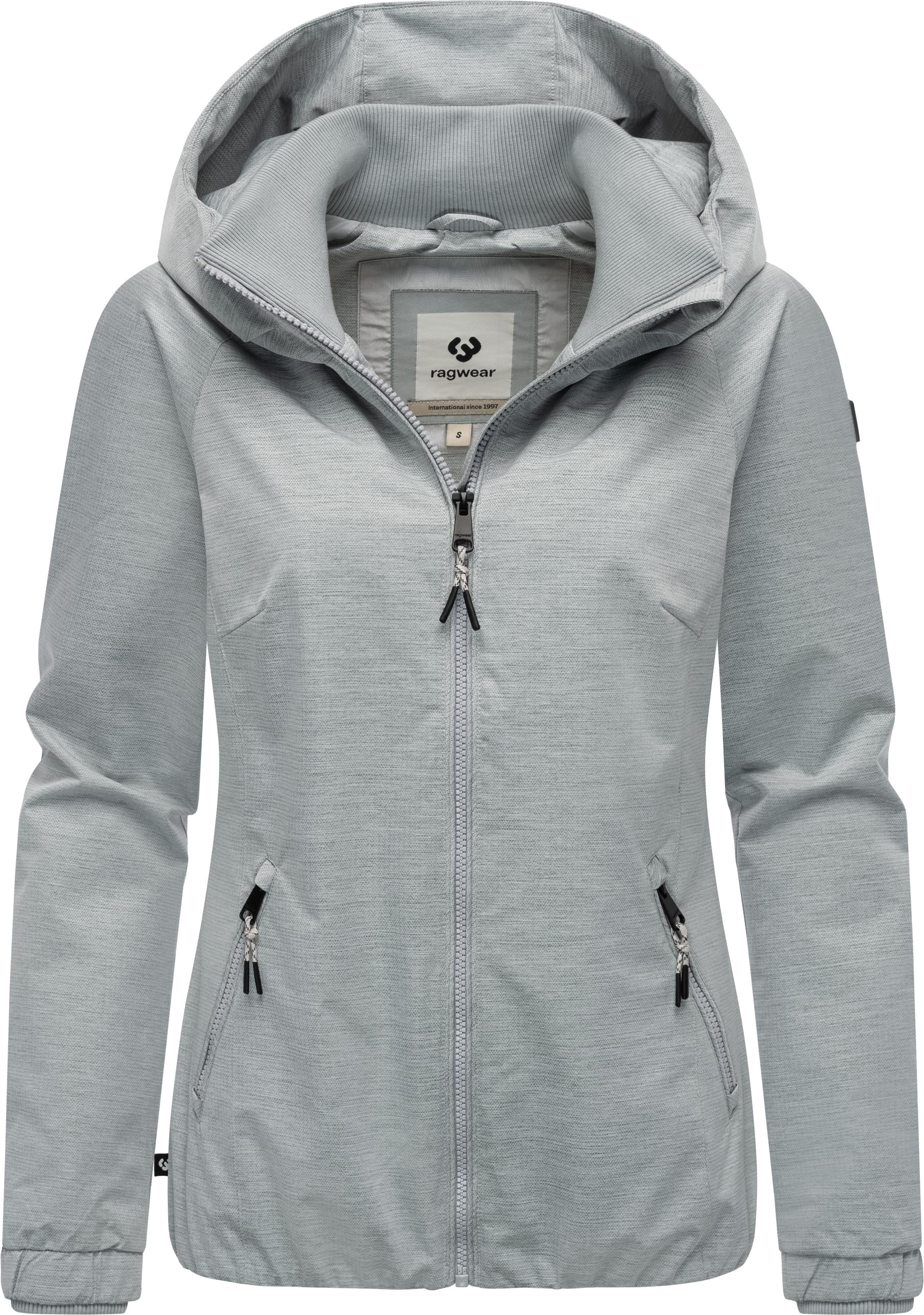 Ragwear Outdoorjacke »Dizzie Tech«, mit Kapuze, Wasserdichte Damen Übergangsjacke mit großer Kapuze