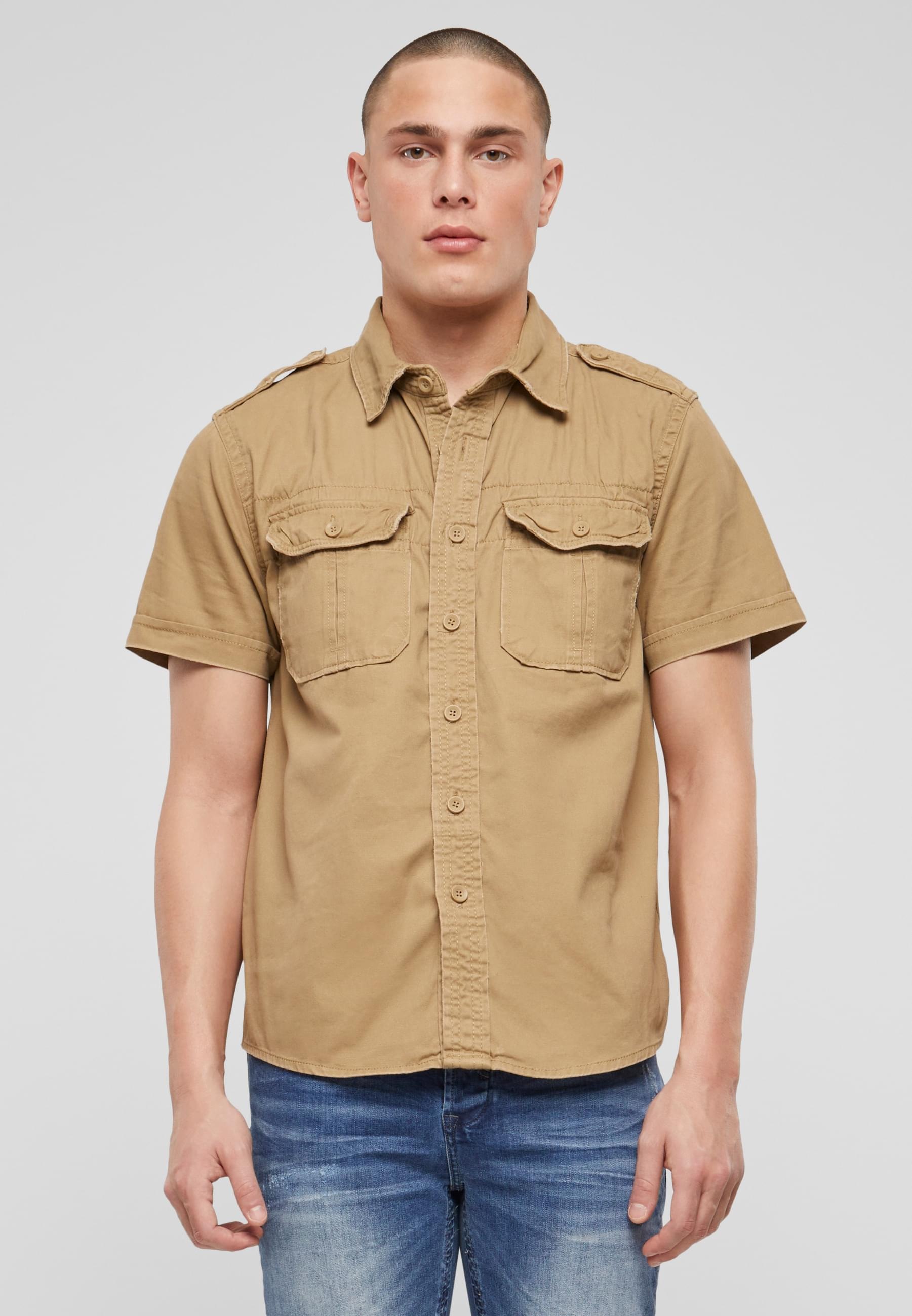 Brandit Langarmhemd "Brandit Herren Vintage Shirt shortsleeve" 1 Stk. tlg. günstig online kaufen
