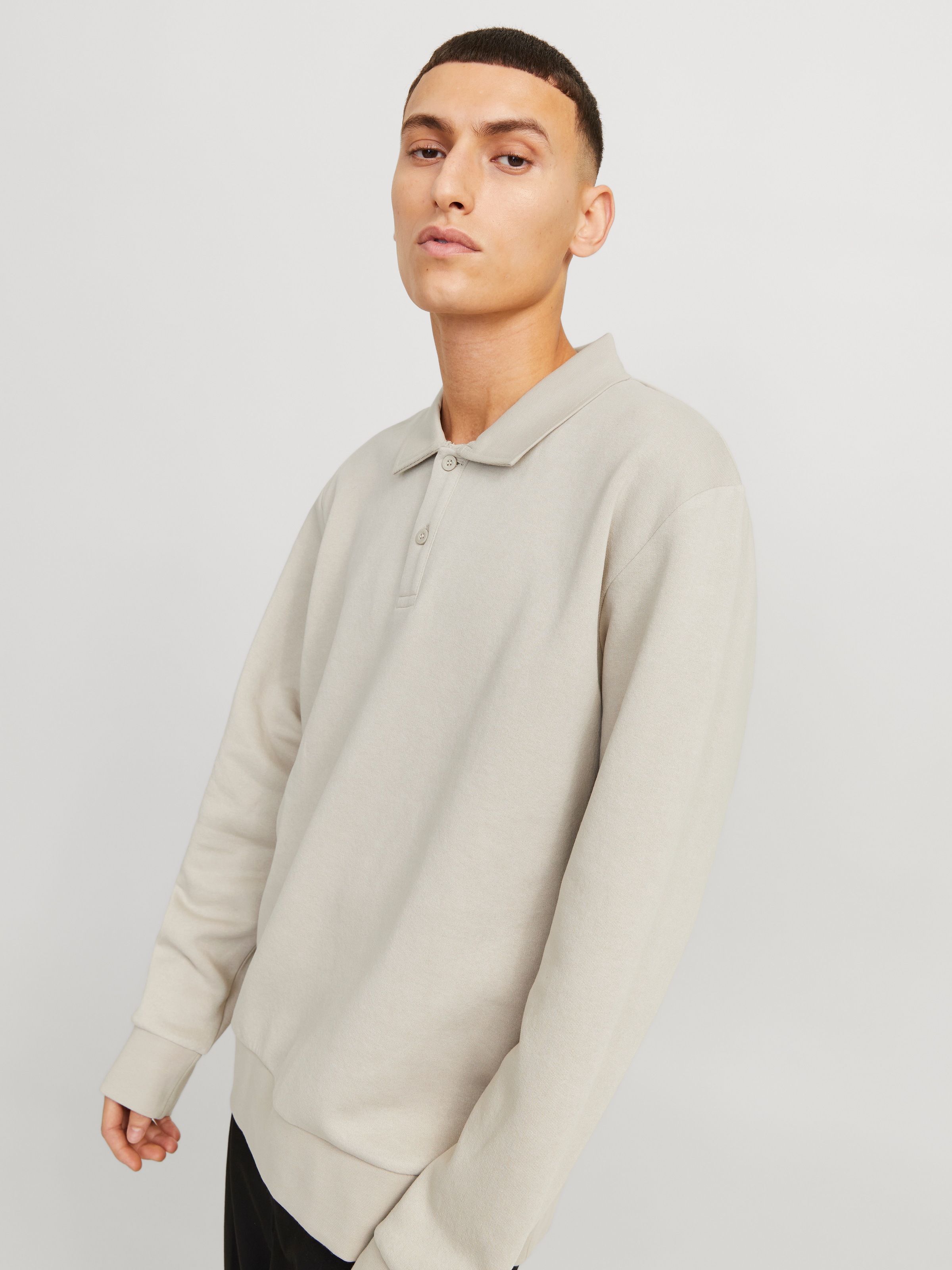 Jack & Jones Sweatshirt "JJEBRADLEY SWEAT POLO NOOS" günstig online kaufen