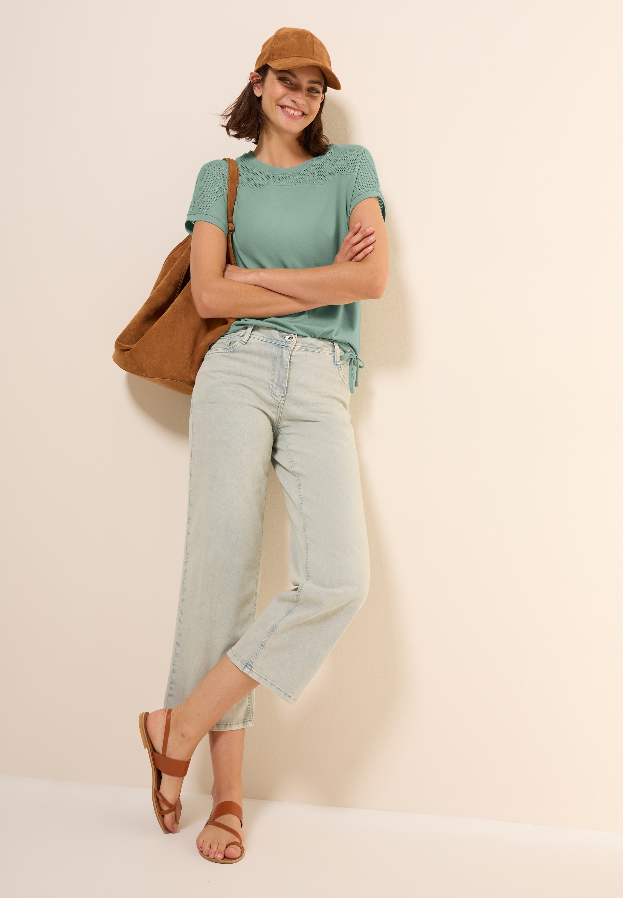 Cecil T-Shirt, mit Meshdetail