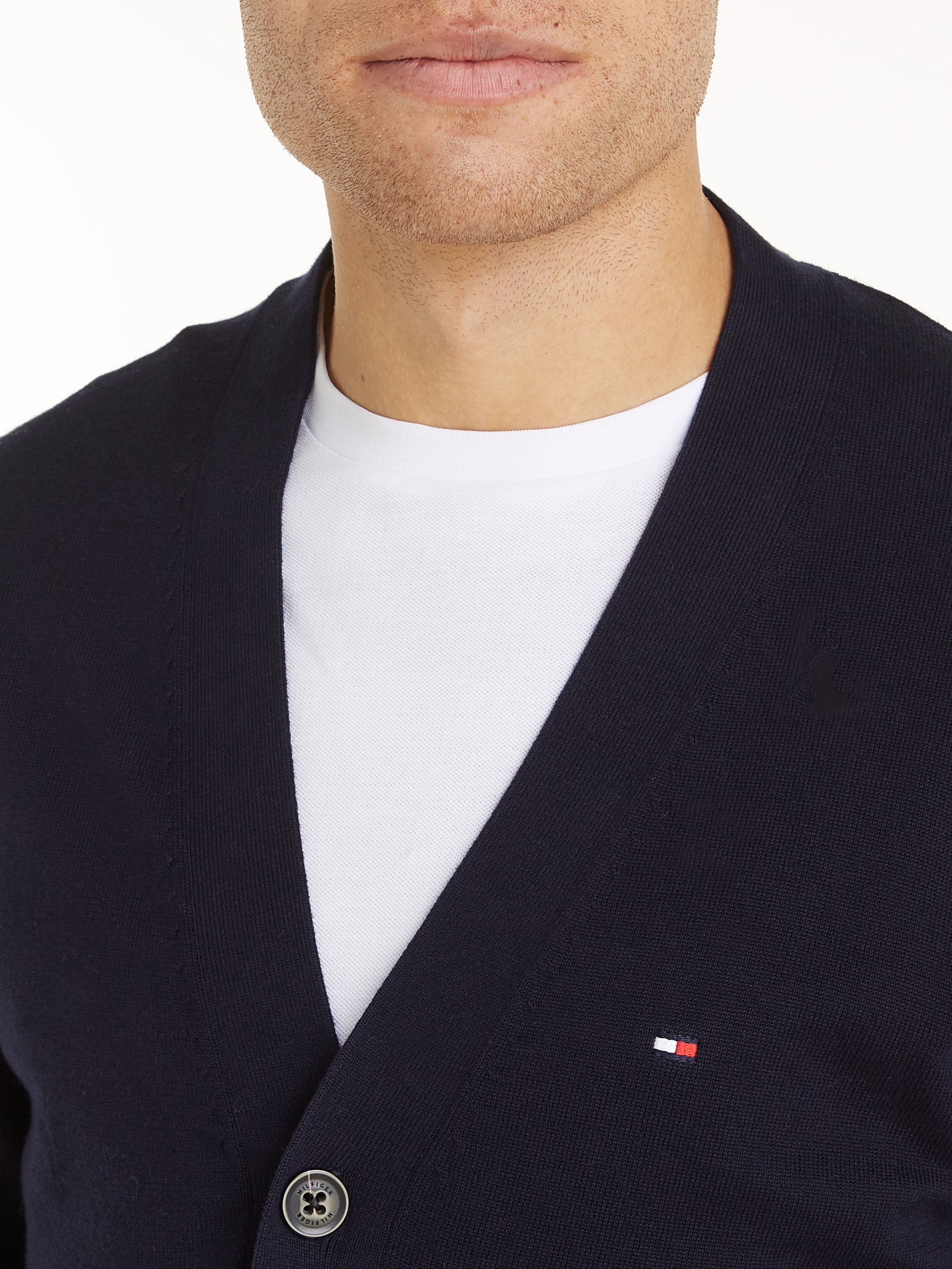 Tommy Hilfiger Strickjacke »ESSENTIAL COTTON CARDIGAN«