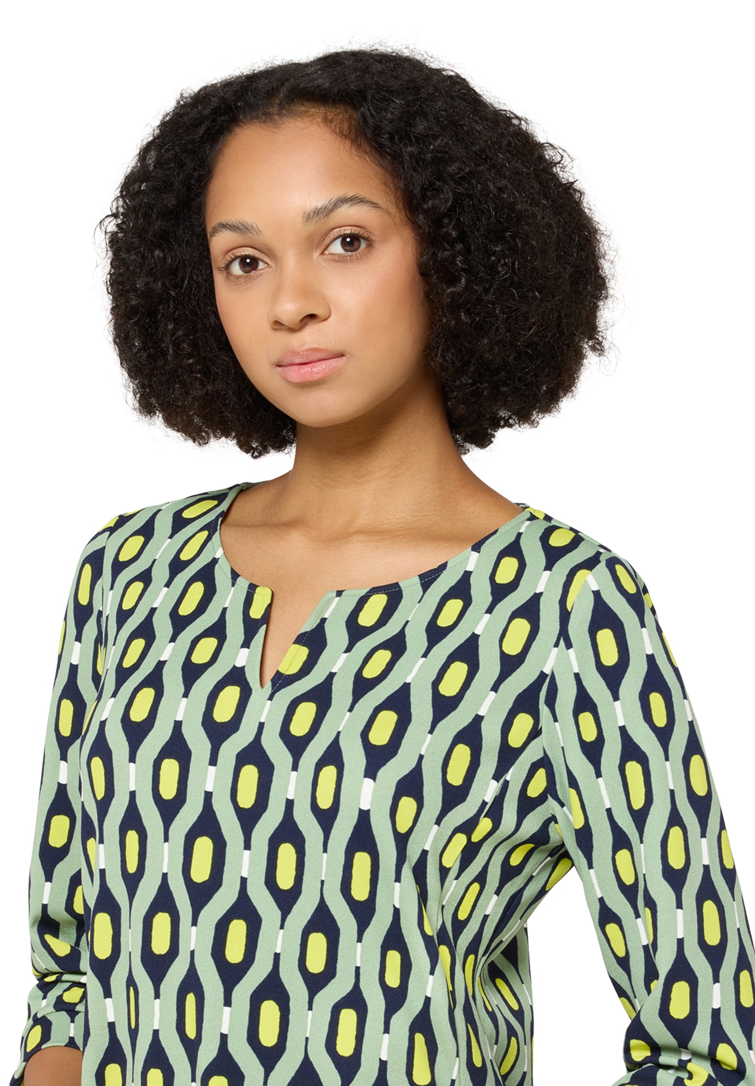 Cartoon Druckkleid »Damen mit Muster« Ohne Tasche