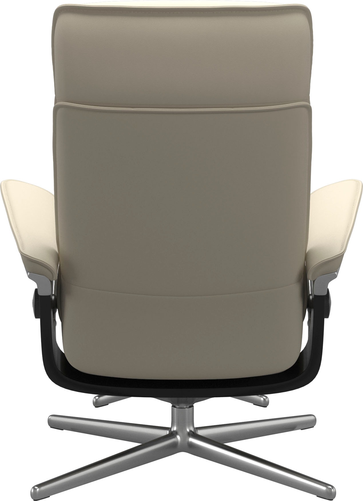 Stressless® Relaxsessel »Admiral«, (Set, Relaxsessel inkl. Hocker), mit Cross Base, Größe M & L, Holzakzent Schwarz