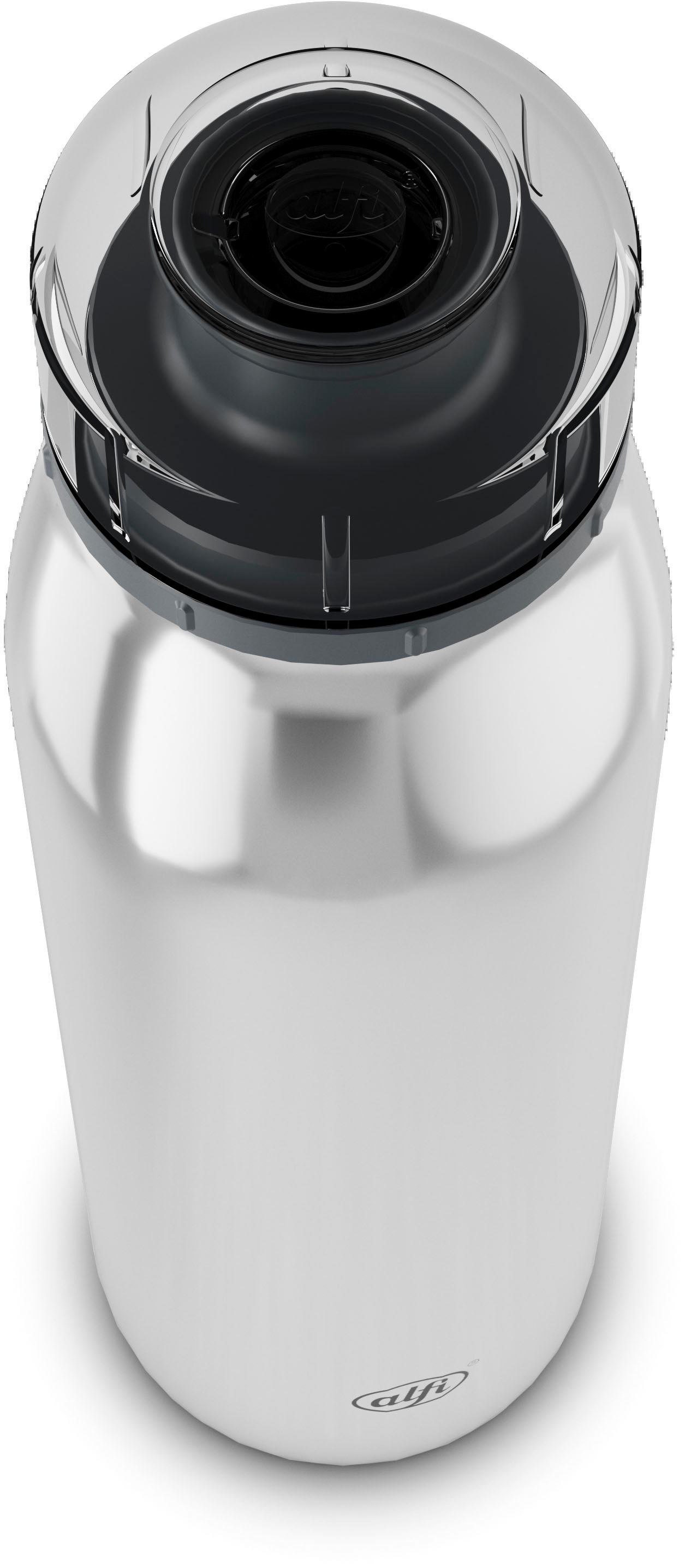 Alfi Isolierflasche »ISO BOTTLE, Edelstahlkörper, spülmaschinenfest«, (1 tlg.), 0,5l, 12h heiß & 24h kalt, Trinköffnung mit konsistentem Trinkfluss