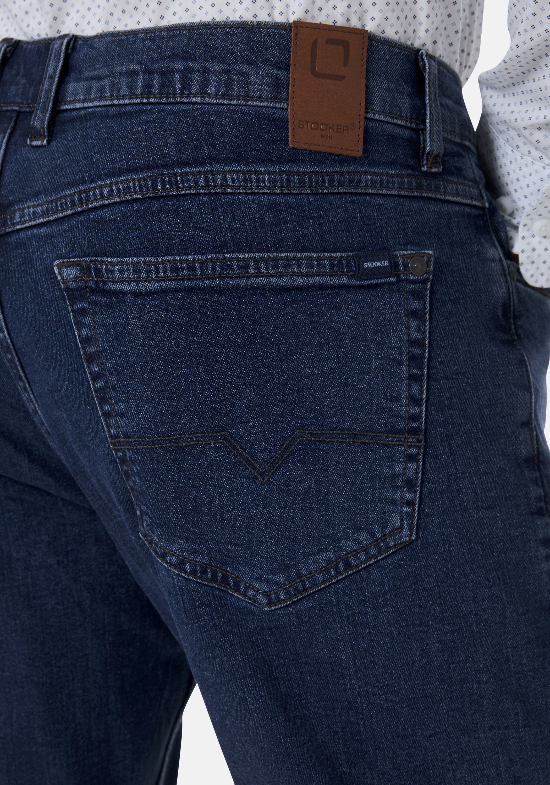 Stooker Men 5-Pocket-Hose »Frisco Denim Straight Fit Men«, Straight Fit Casual Clean Wash Twill Coloured Comfort Flex! für Herren