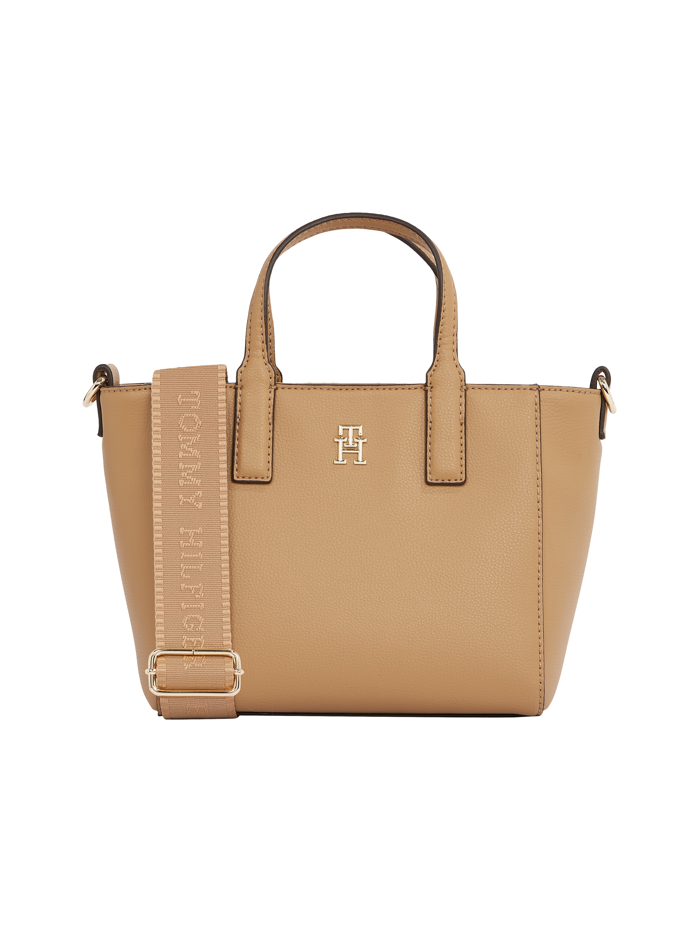 Tommy Hilfiger Shopper "TH SOFT LOGO MINI TOTE", Damen Beuteltasche, Henkel günstig online kaufen