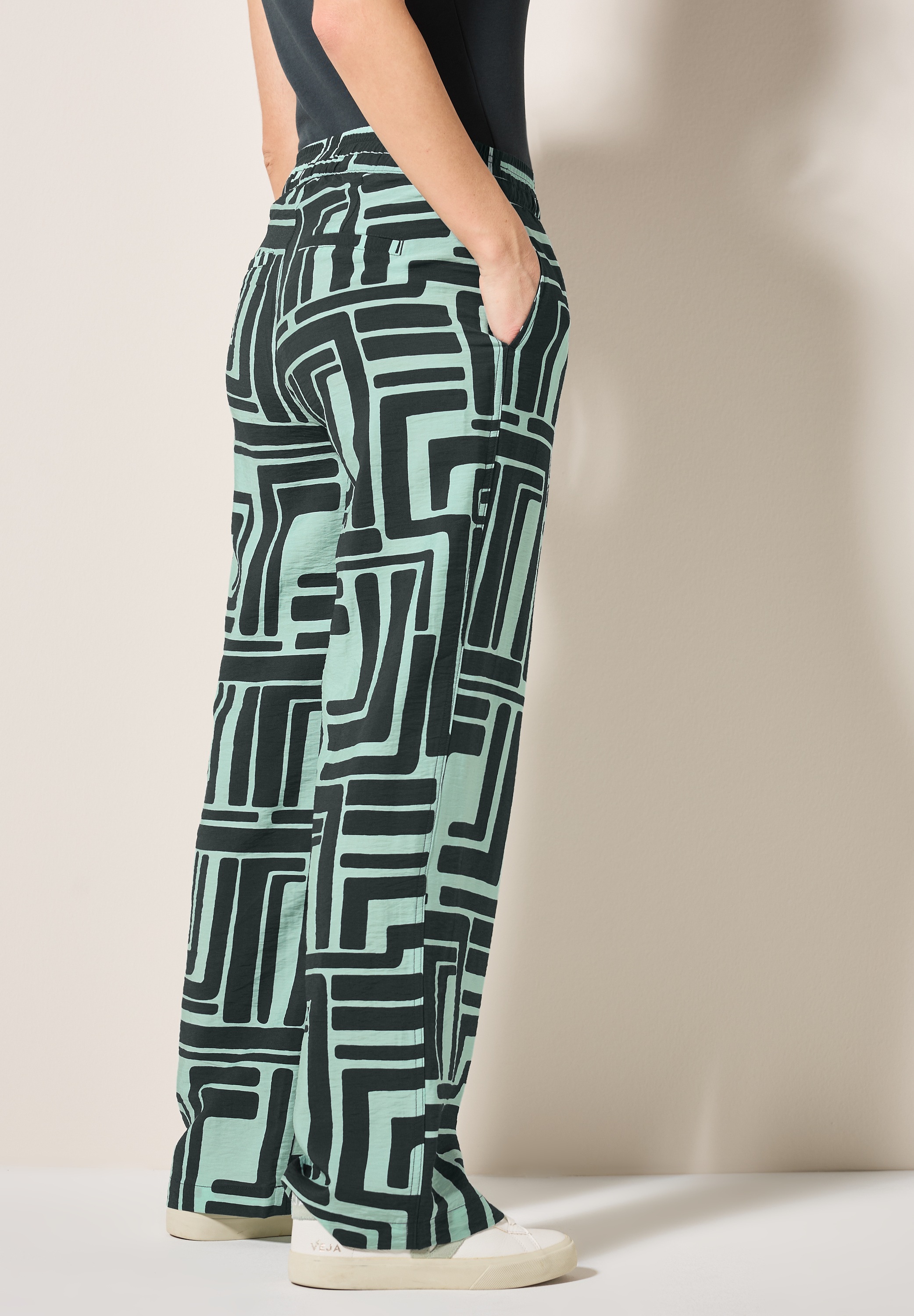 Cecil Stoffhose, High Waist günstig online kaufen