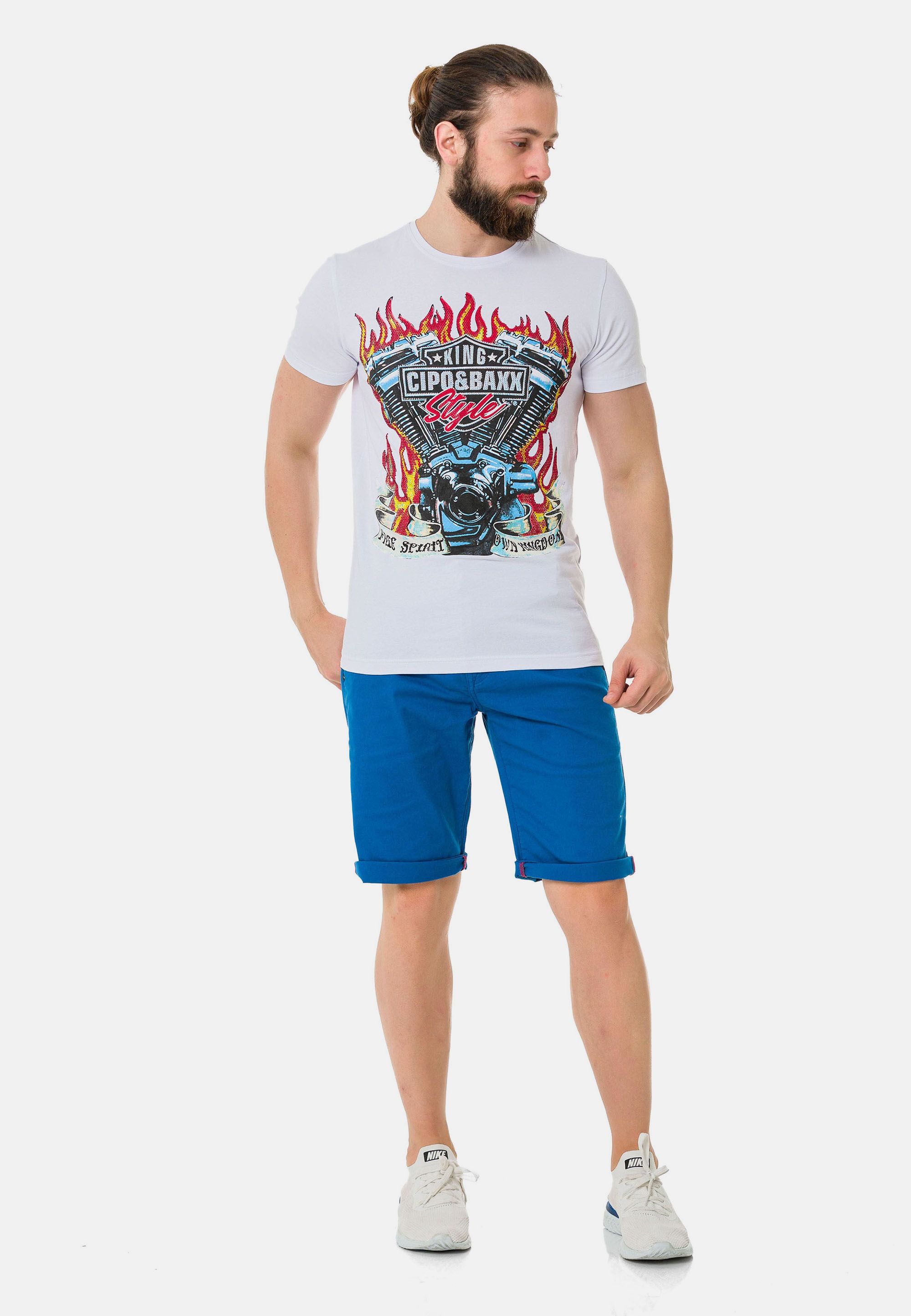 Cipo & Baxx T-Shirt »T-Shirt«, mit markantem Print