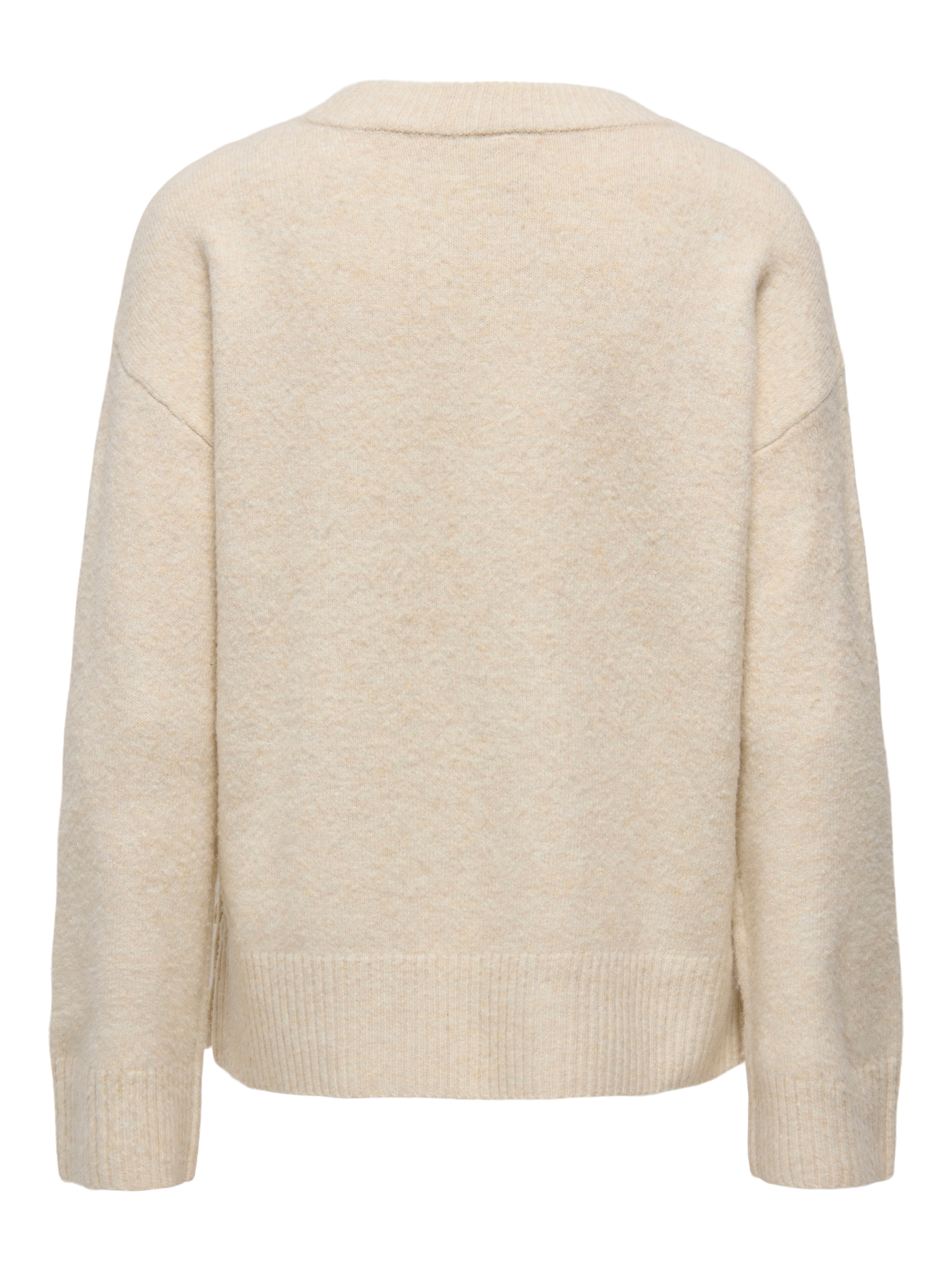 ONLY Strickpullover »ONLRENE LIFE LS BUTTON O-NECK CC KNT«