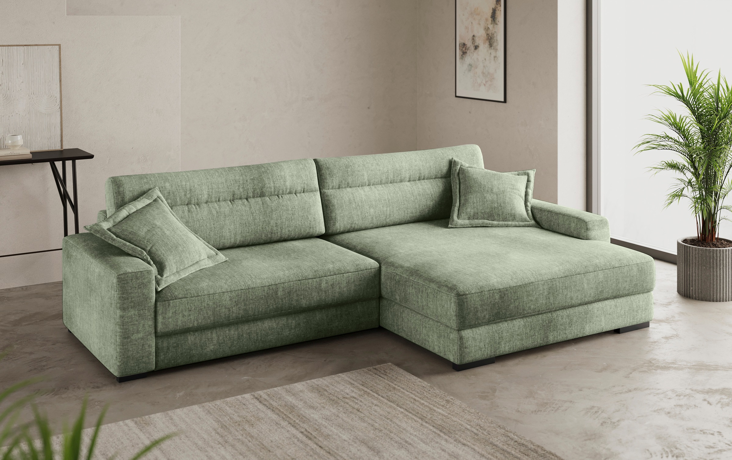 Mr. Couch Ecksofa »Marcello L-Form«, inklusive EasyBett und Bettkasten