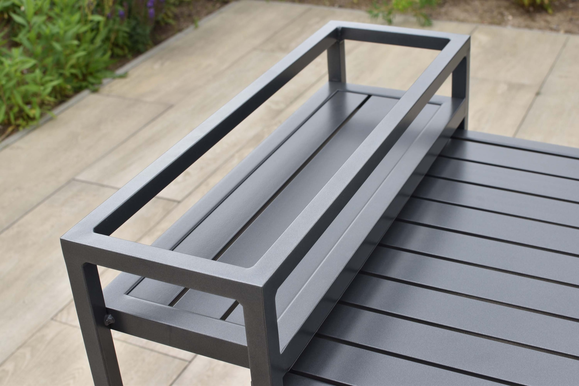 MERXX Balkonset »Delos« Set, 5 tlg. inkl. 2 Bistrosessel, 2 Auflagen, 1 Balkonklappentisch