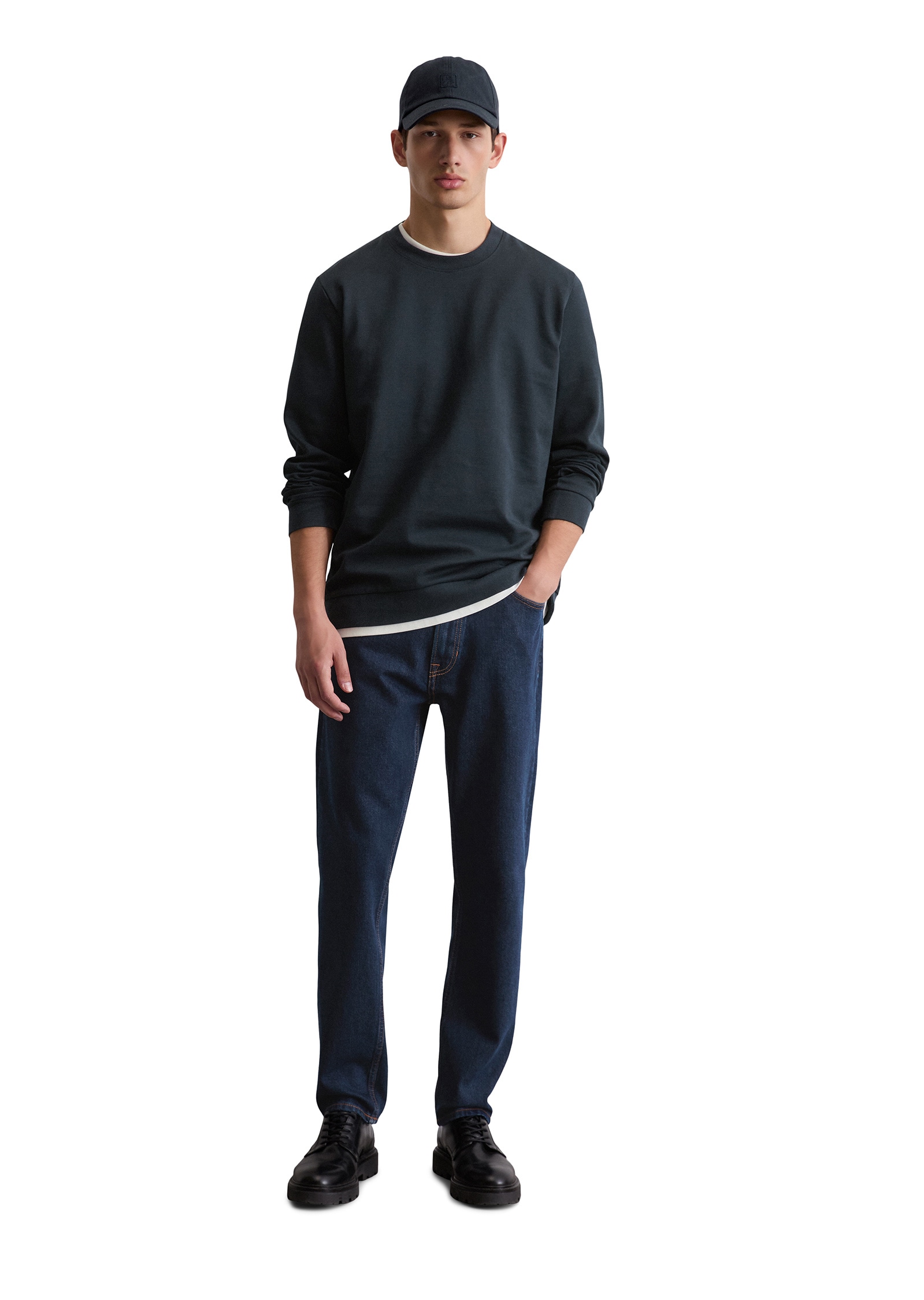 Marc O'Polo Sweatshirt »aus elastischem Bio-Baumwoll-Mix«