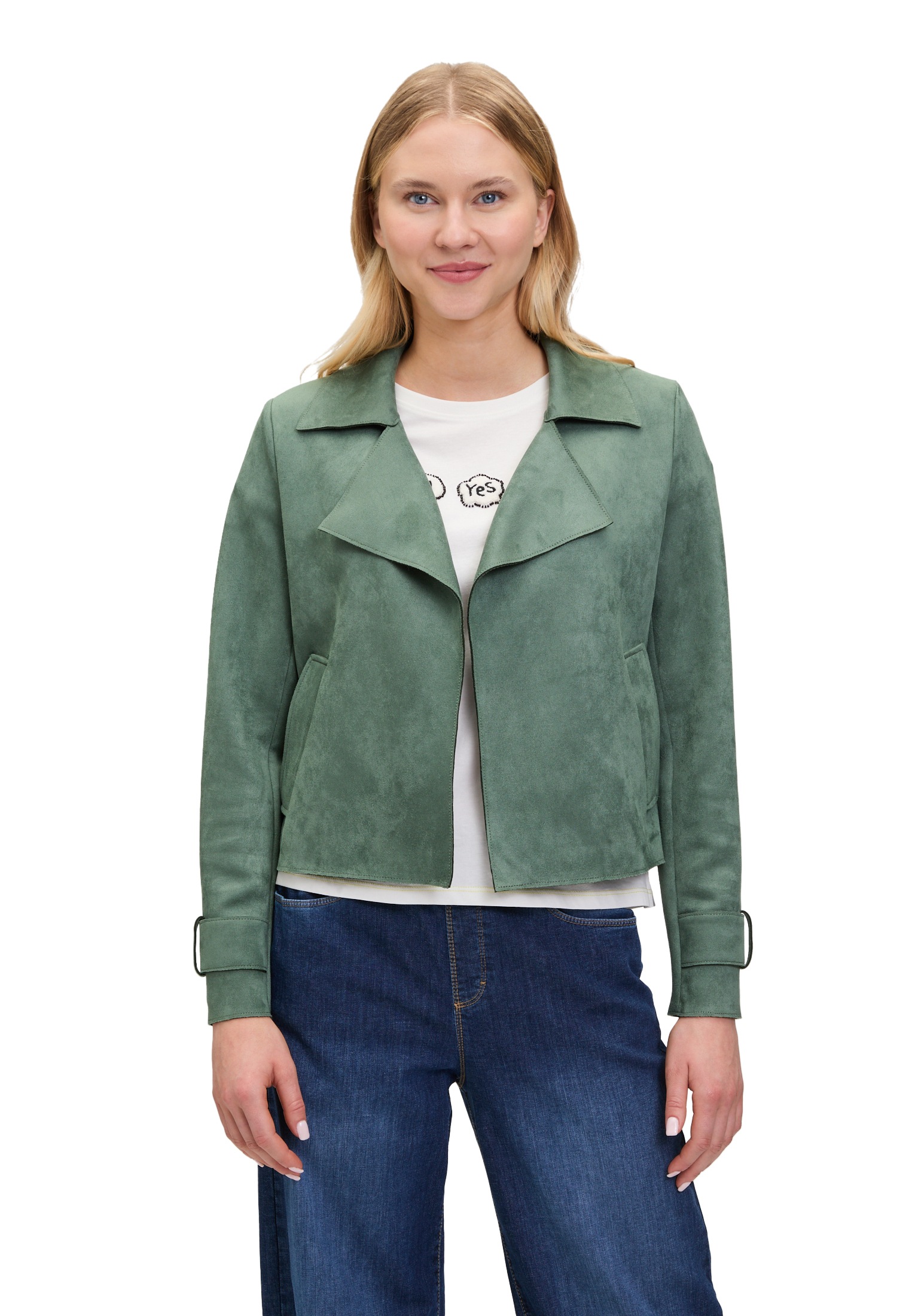 Cartoon Jackenblazer "Cartoon Damen Casual-Jacke mit Taschen" günstig online kaufen