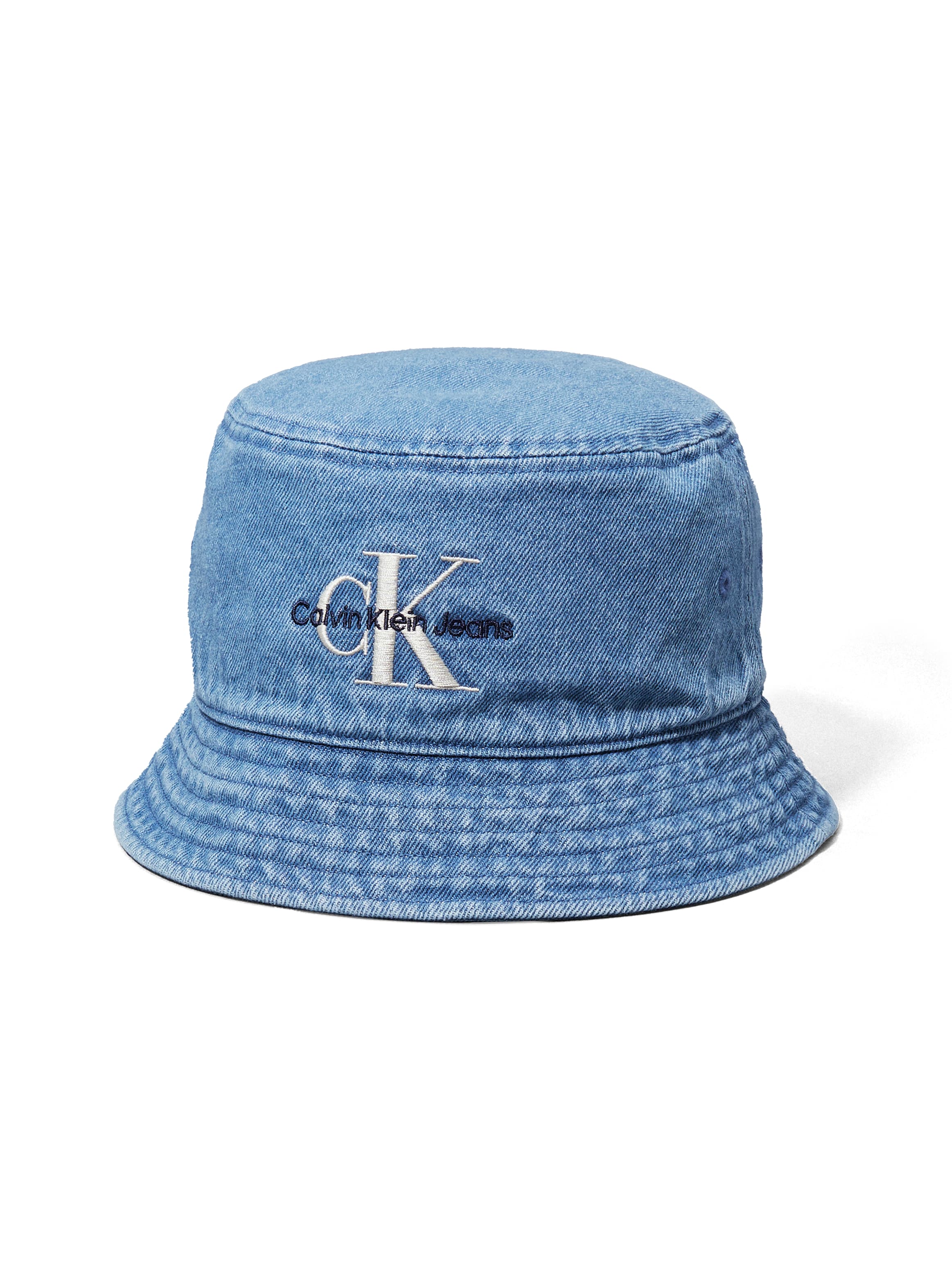 Calvin Klein Fischerhut "MONOLOGO EMBROIDERY DENIM BUCKET" Mit Markenlabel günstig online kaufen