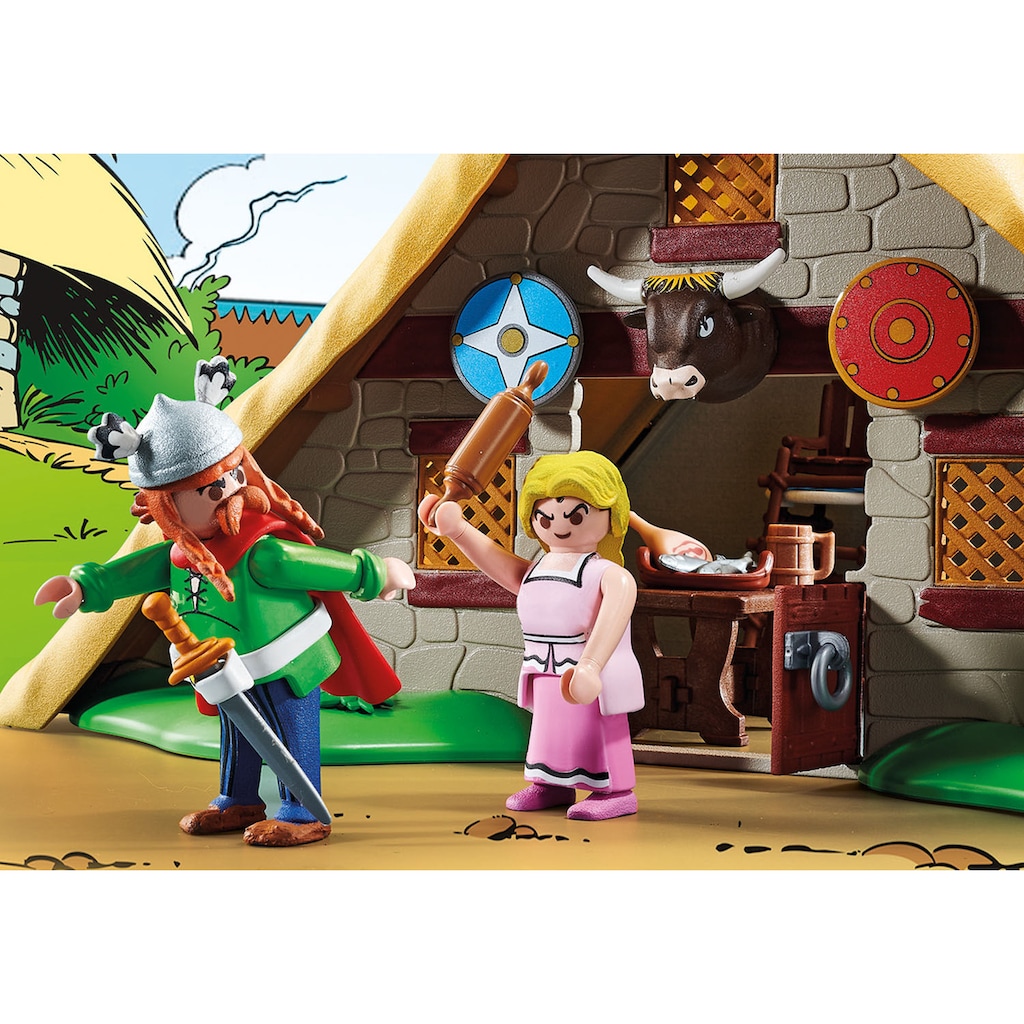 Playmobil® Konstruktions-Spielset »Hütte des Majestix (70932), Asterix«, (110 St.)