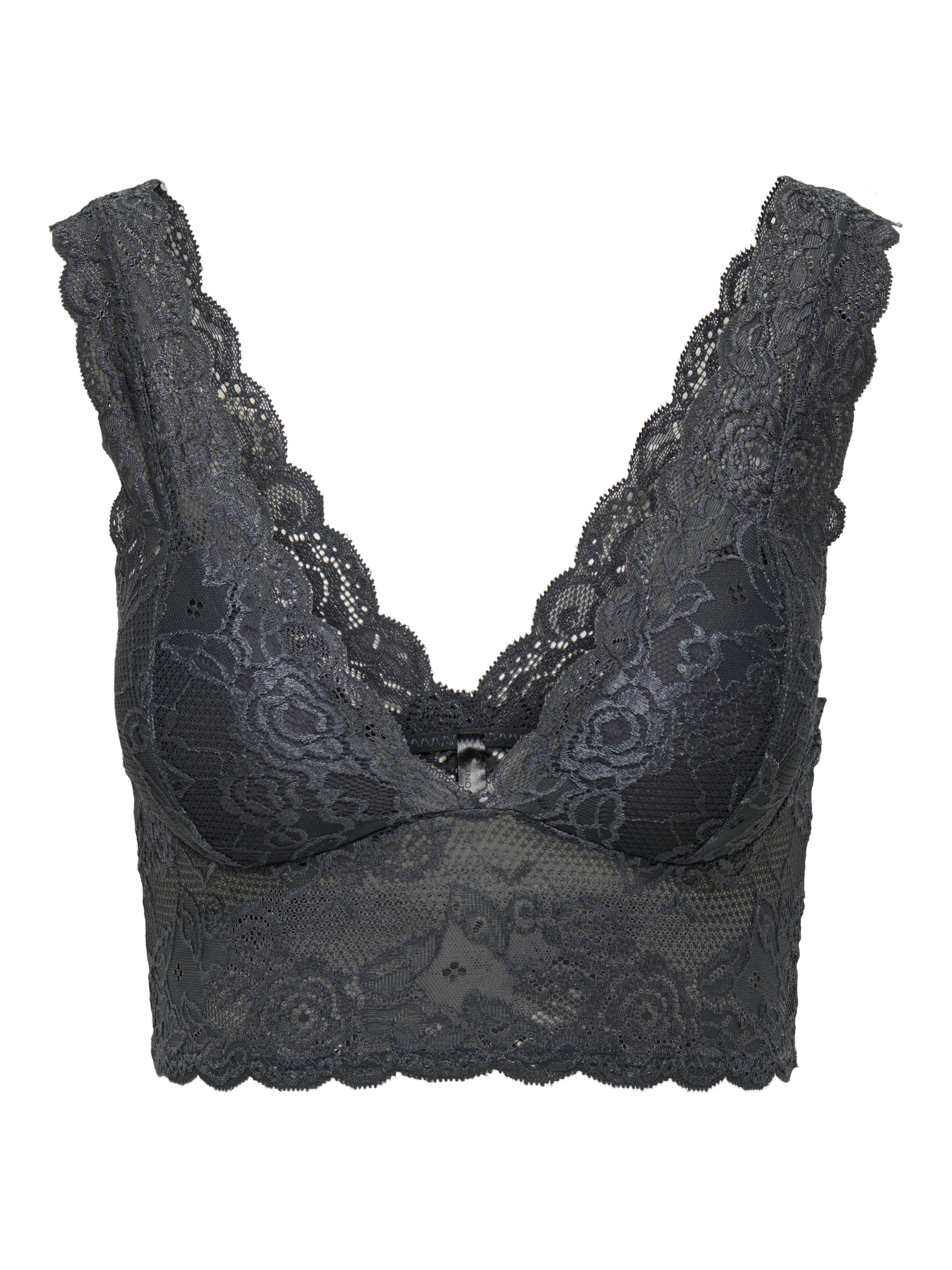 ONLY Spitzentop »ONLCHLOE – Spitzen-Bra mit gepolsterten Cups und Stretch«, regular fit, feminin, Spitze, Kunstfaser, V-Ausschnitt