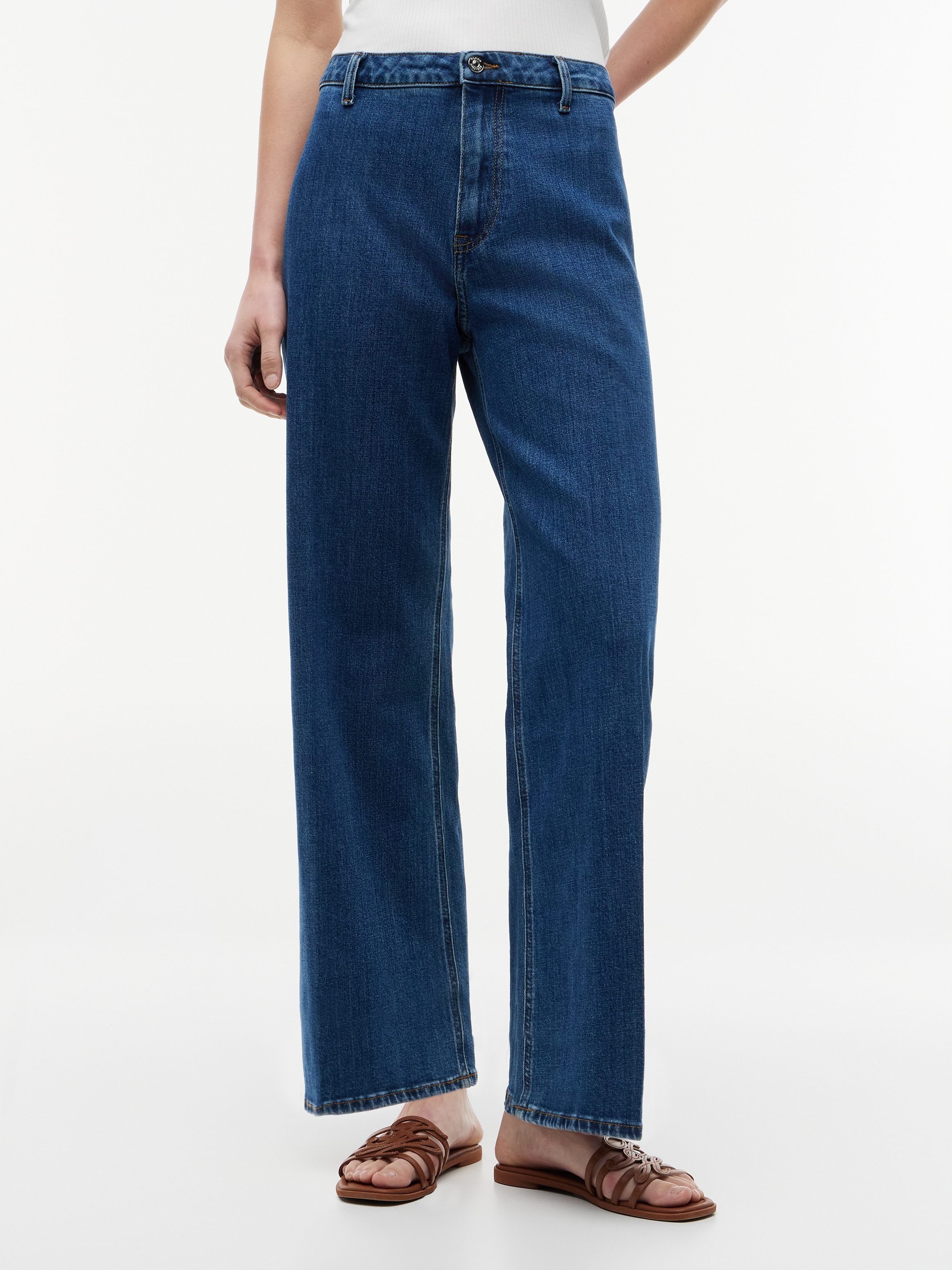 Tommy Hilfiger High-waist-Jeans "WIDE LEG RIAN HW ANKLE" Baumwollmischung, lässig geschnitten, High Waist