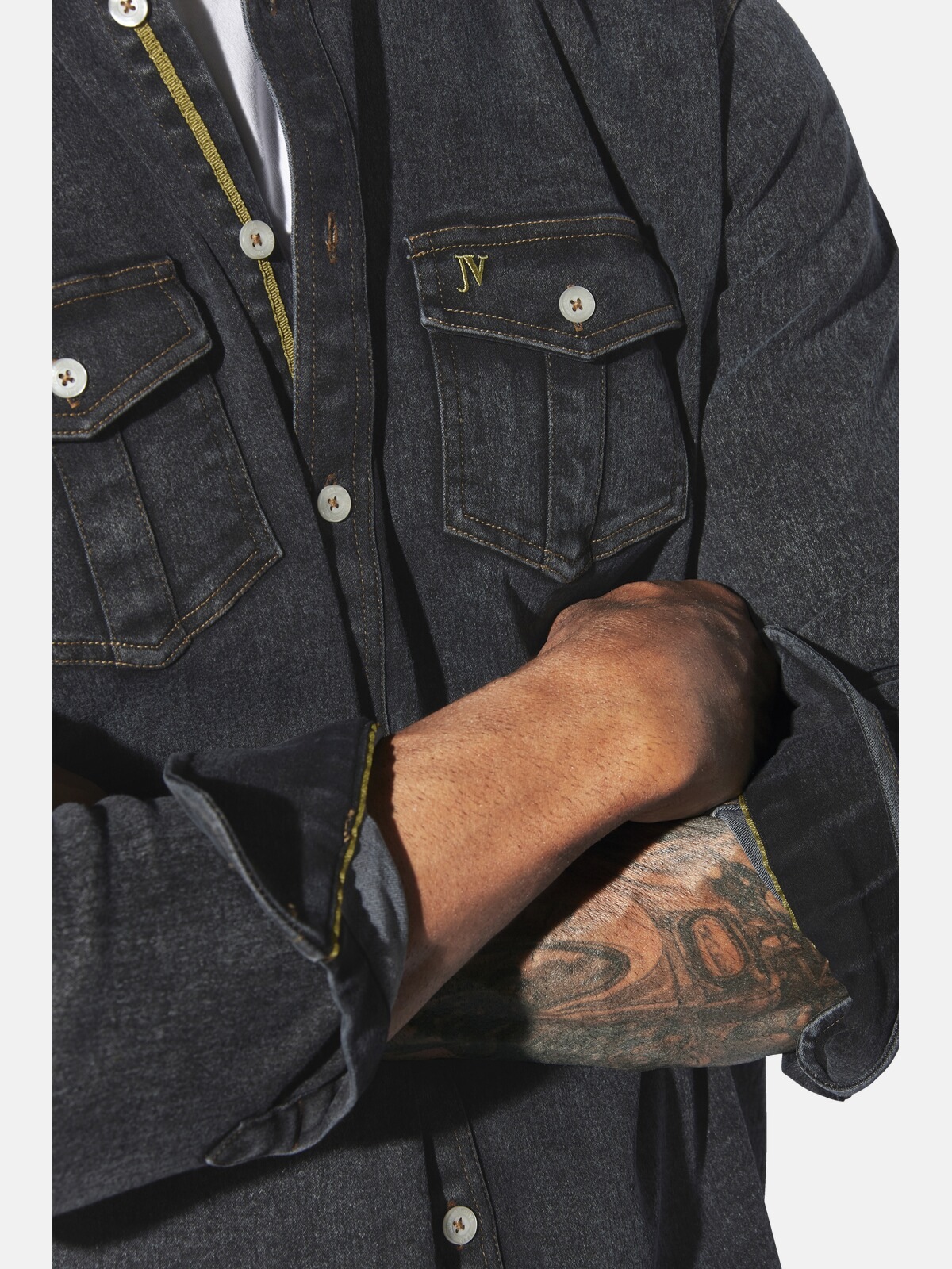 Jan Vanderstorm Jeanshemd »Jeanshemd OLAVIK«