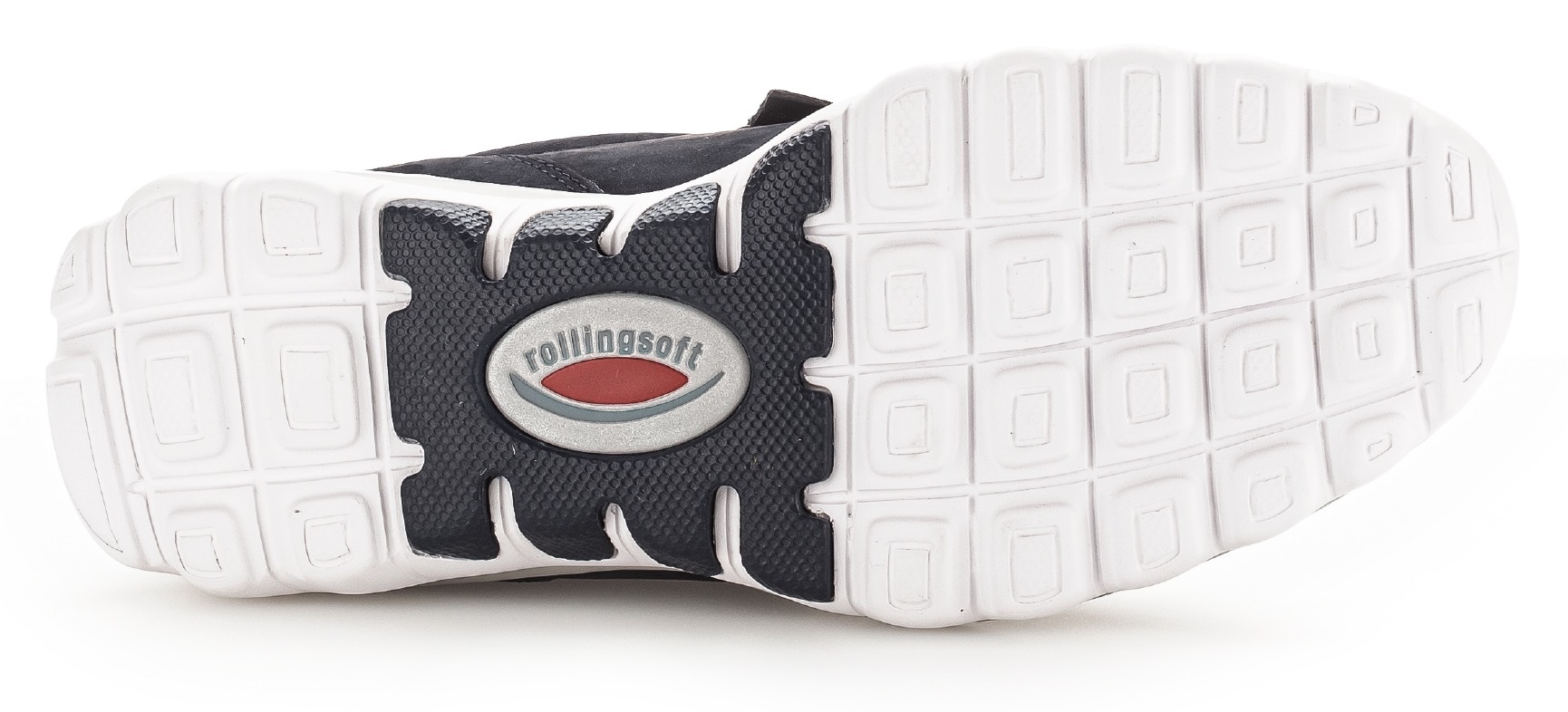 Keilsneaker ROLLINGSOFT, Damen, Gr. 37, blau (nachtblau), Nubukleder, unifarben, Schuhe Sneaker, Freizeitschuh, Halbschuh, Schnürschuh mit Logo an der Ferse 3