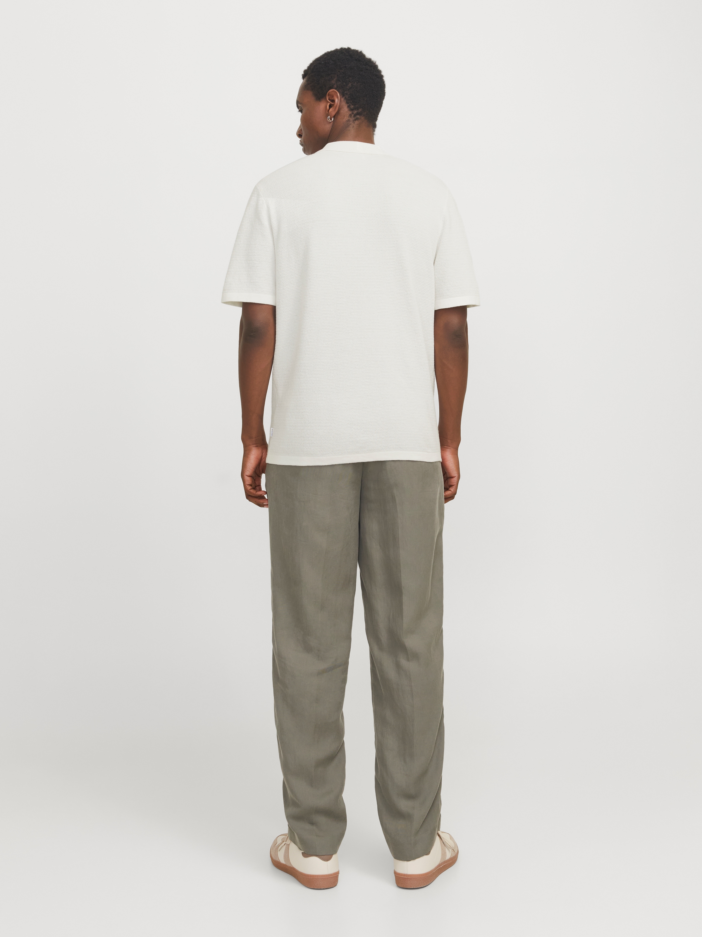 Jack & Jones Kurzarmpullover »JJEGEORGE KNIT POLO SS SN«, mit Polo Kragen