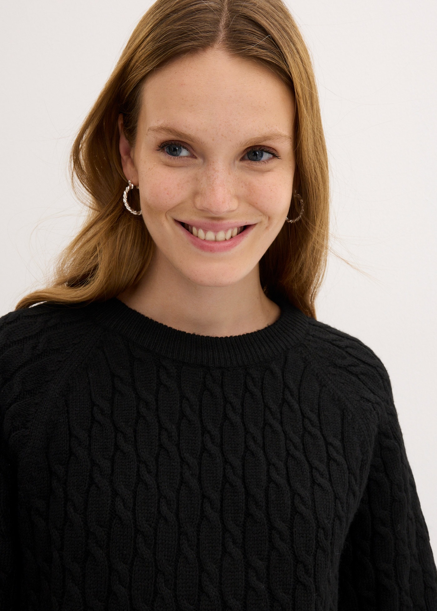 bonprix Strickpullover »Oversize-Pullover mit Zopfmuster« mit Zopfmuster