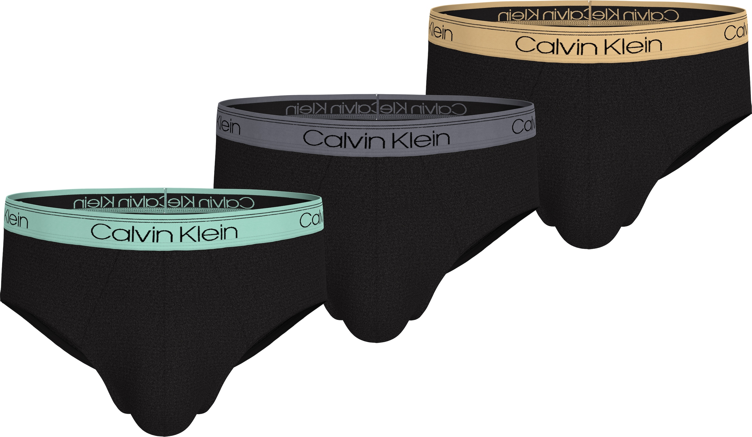 Calvin Klein Underwear Hipster »HIP BRIEF 3PK«, (Packung, 3er-Pack), mit Logo-Elastikbund