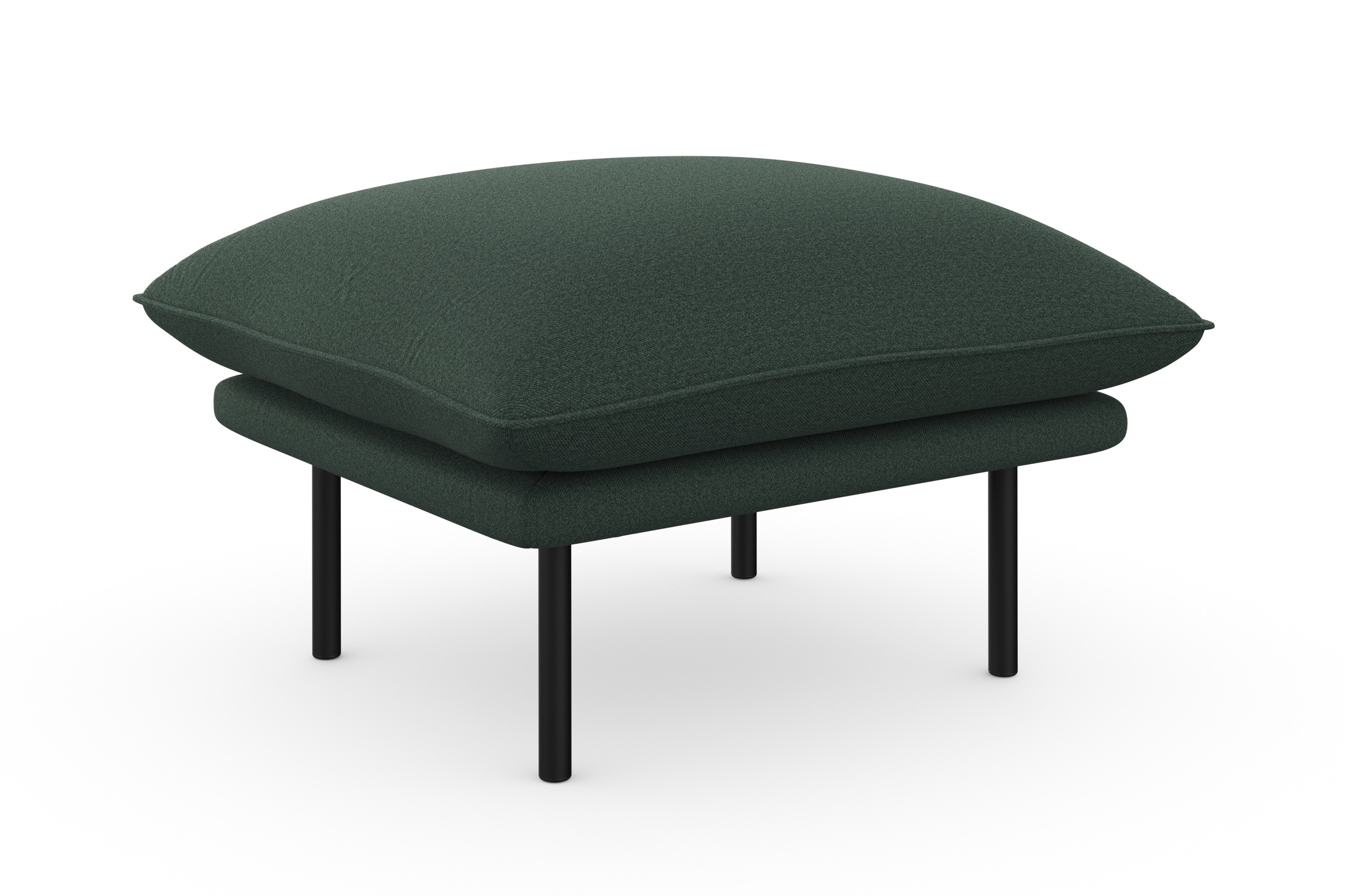 OTTO home Polsterhocker "Stine" Besonderes Design durch Kissenoptik und Keder