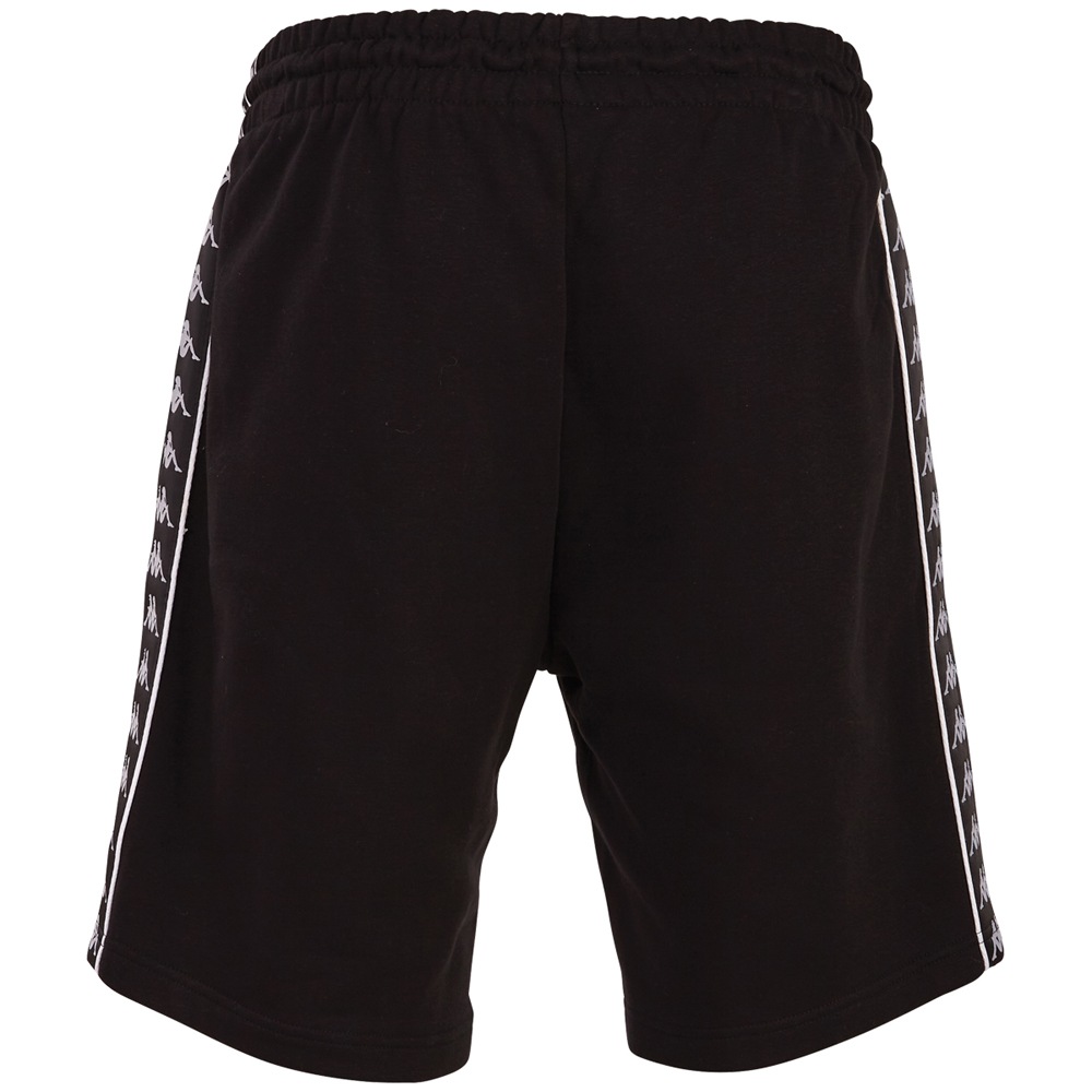 Black and white kappa shorts online