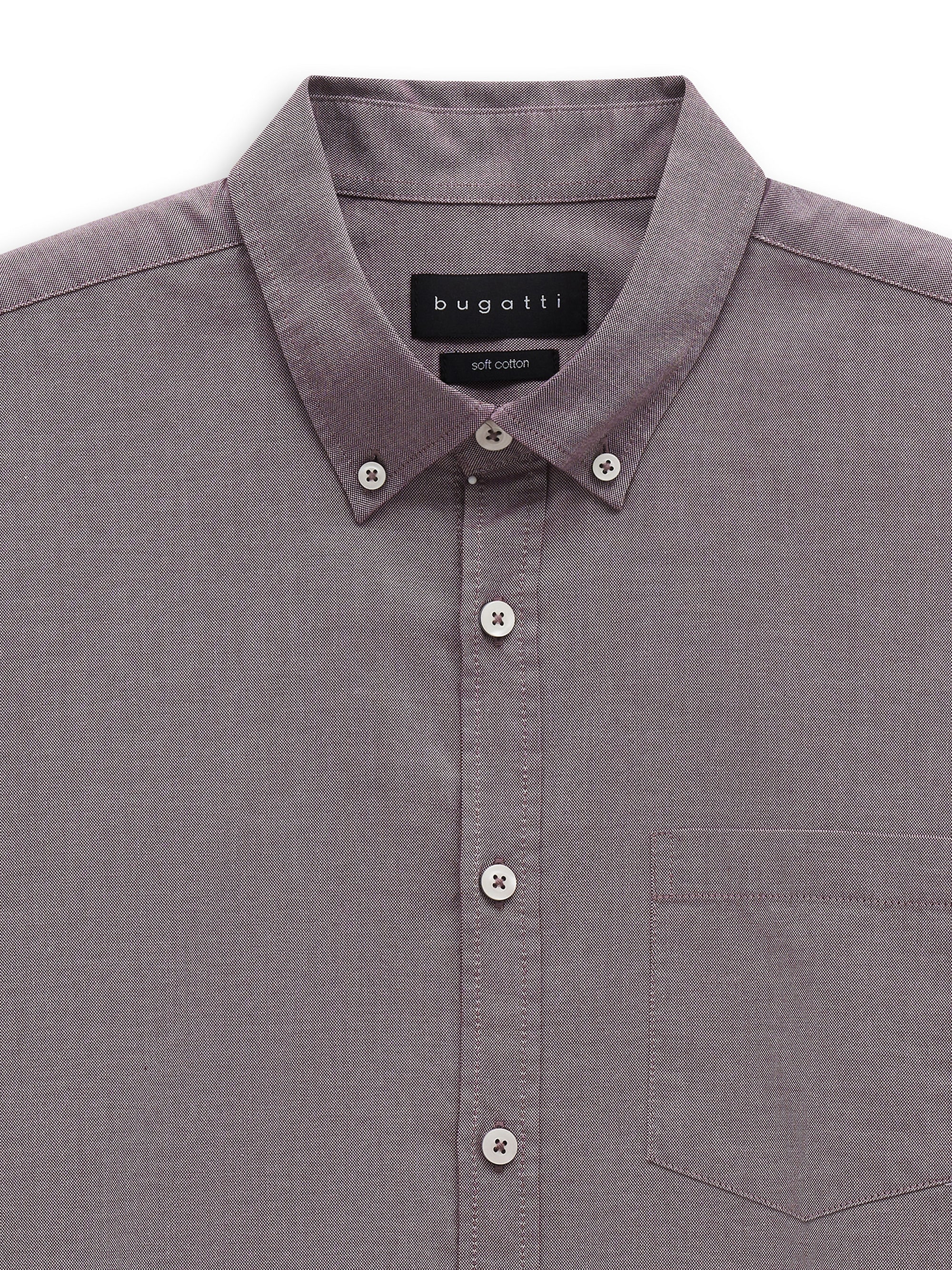 bugatti Langarmhemd »Modern Fit« Modern Fit Oxford Button-Down Baumwolle