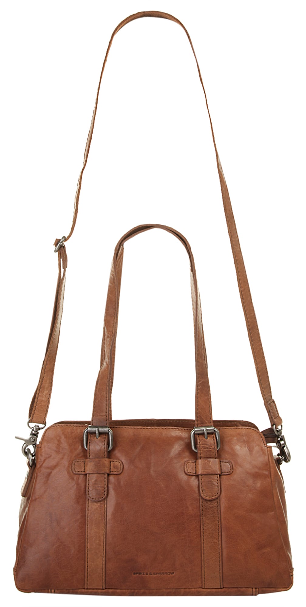 Spikes & Sparrow Schultertasche, echt Leder