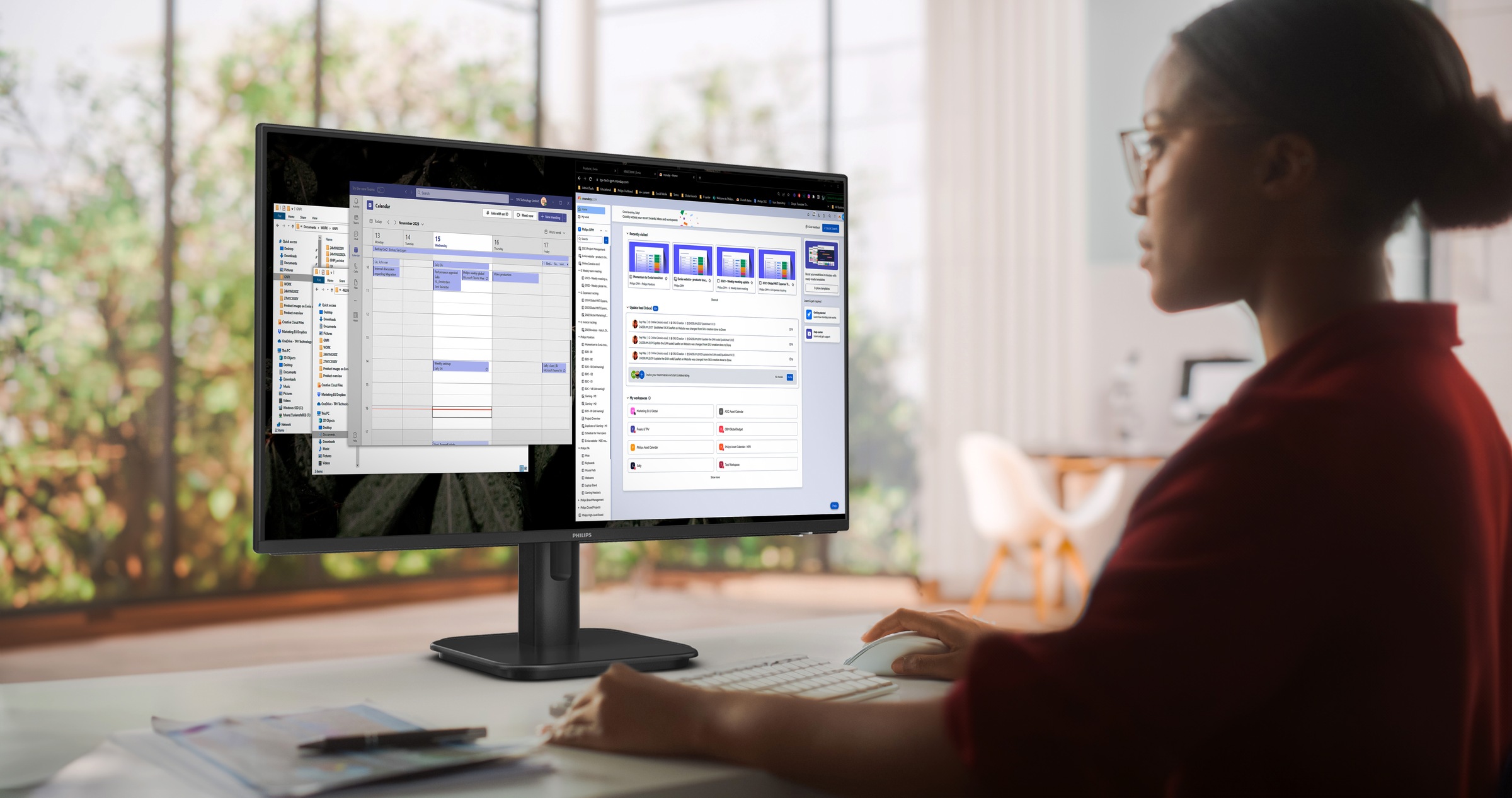 Philips LED-Monitor »27E1N1200A« 69 cm/27 ″  1920 x 1080 px Full HD 4 Reaktionszeit 120 Hz