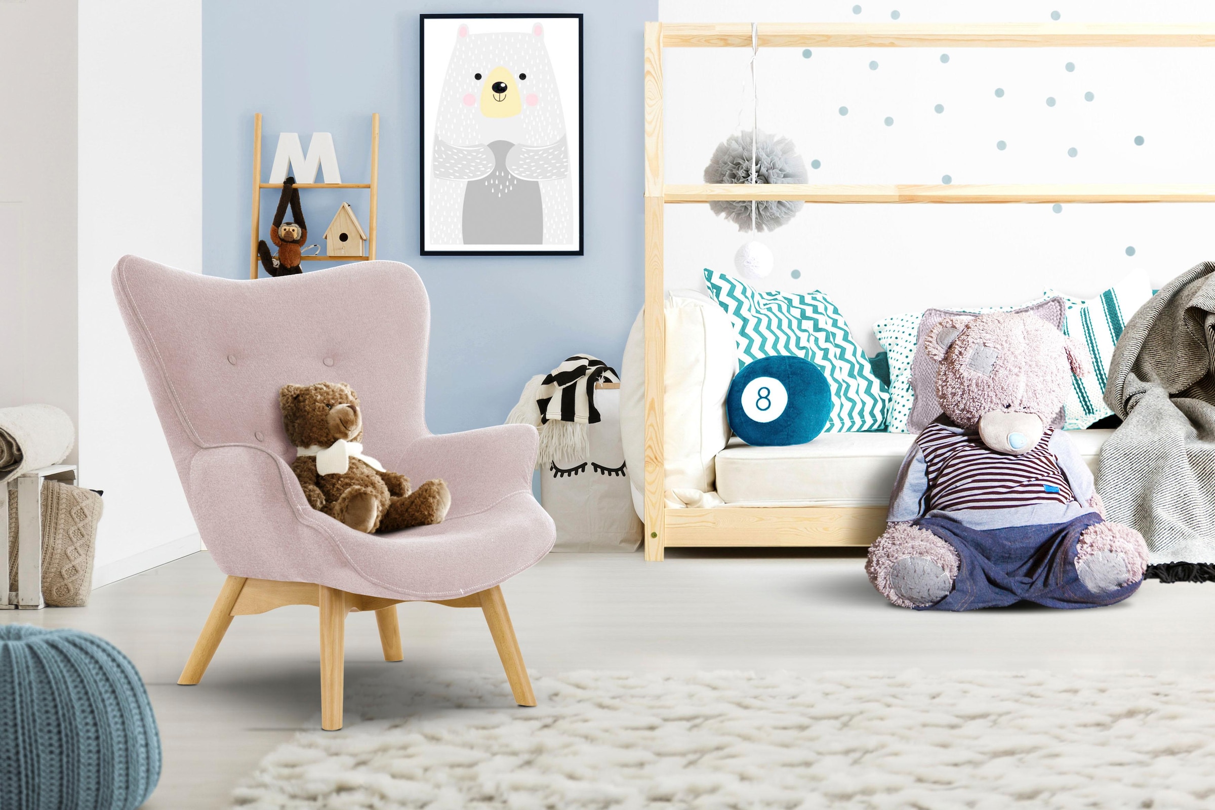 Home affaire Sessel "Duca Mini" in kleiner Ausführung für Kinder günstig online kaufen