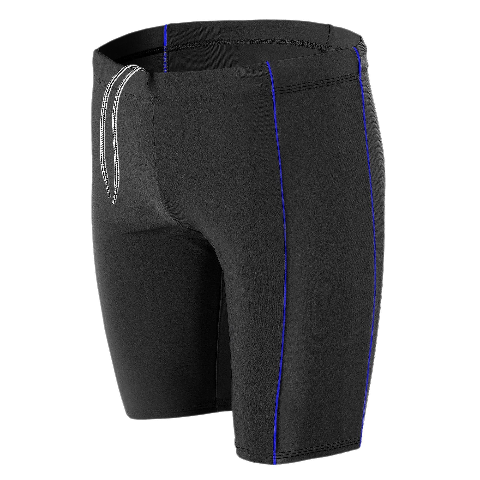 AQUARTI Herren Badehose "Badehose Aquarti Herren Lange Badehose mit Kontrast-Paspel Jammer", blau, Gr. XXXL, Obermaterial: 80% Polyamid PA. 20%
