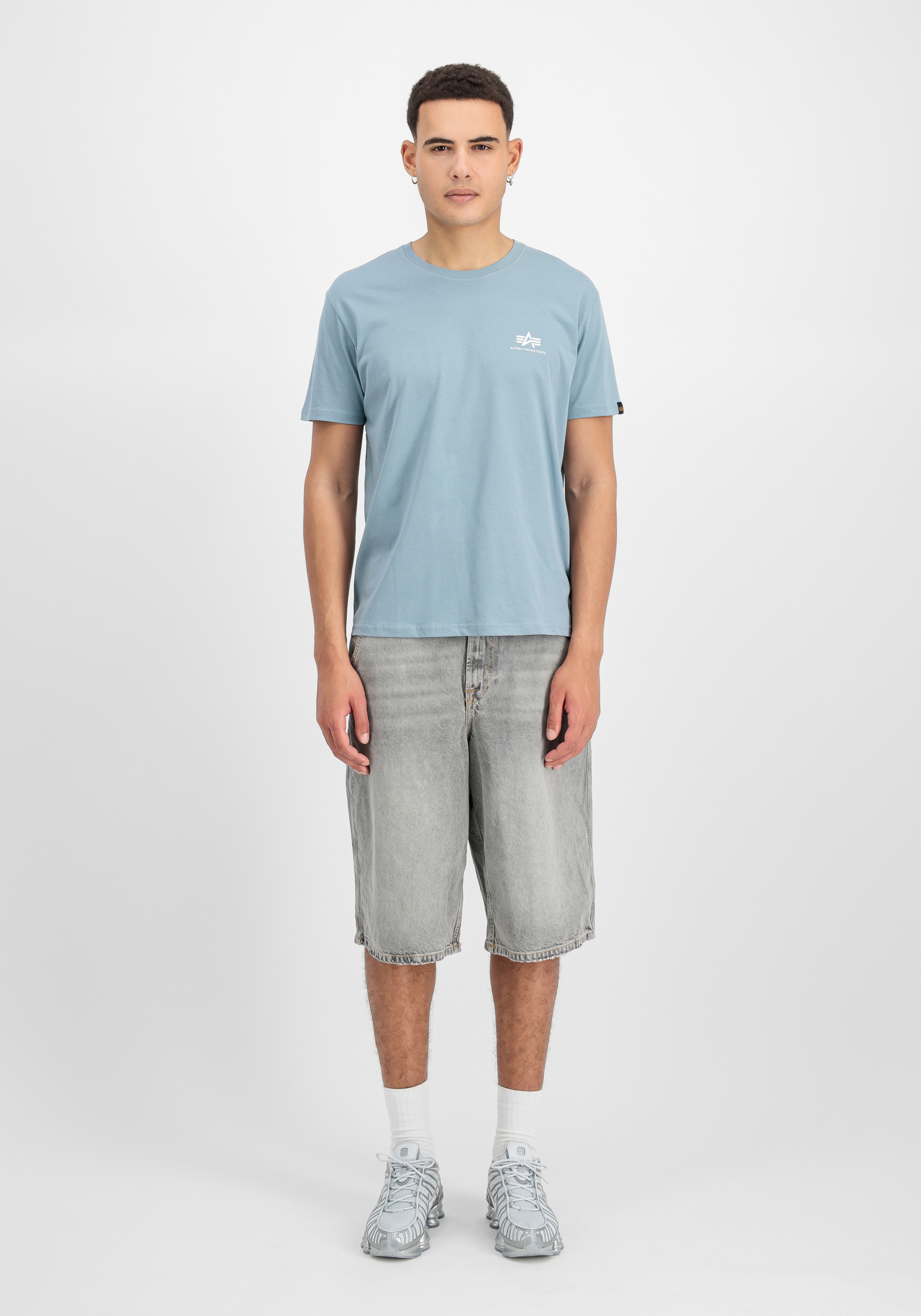 Alpha Industries Rundhalsshirt »BASIC T SMALL LOGO« Baumwolle, regular fit
