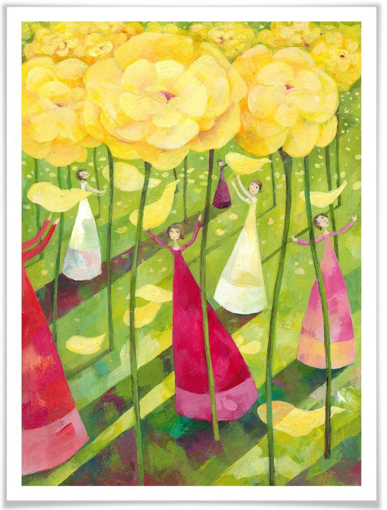 Wall-Art Poster »Märchen Wandbilder Lotus Rosen«, Pflanzen, (1 St.), Poster,  Wandbild, Bild, Wandposter bestellen | BAUR