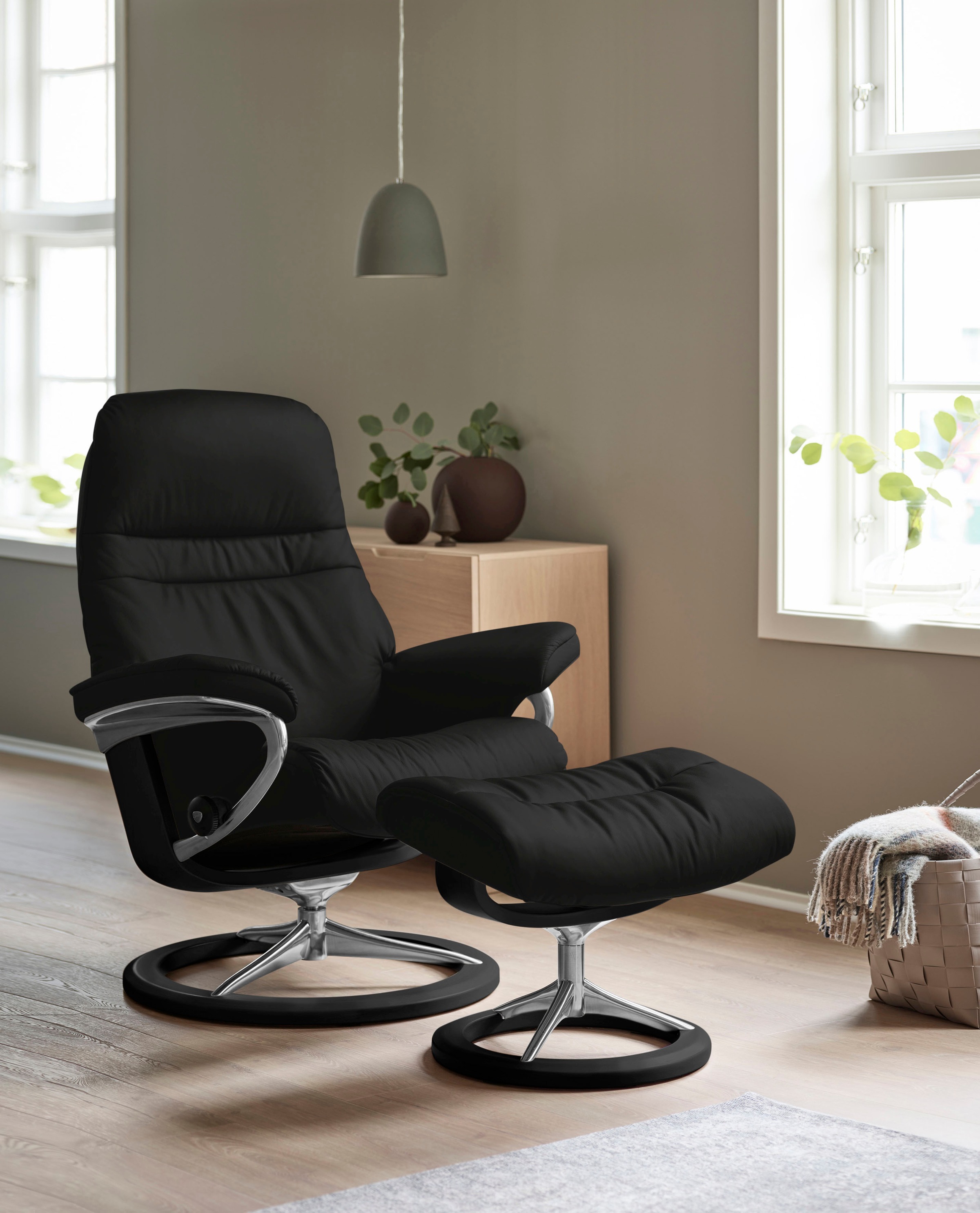 Stressless® Relaxsessel »Sunrise«, mit Signature Base, Größe M, Gestell Schwarz