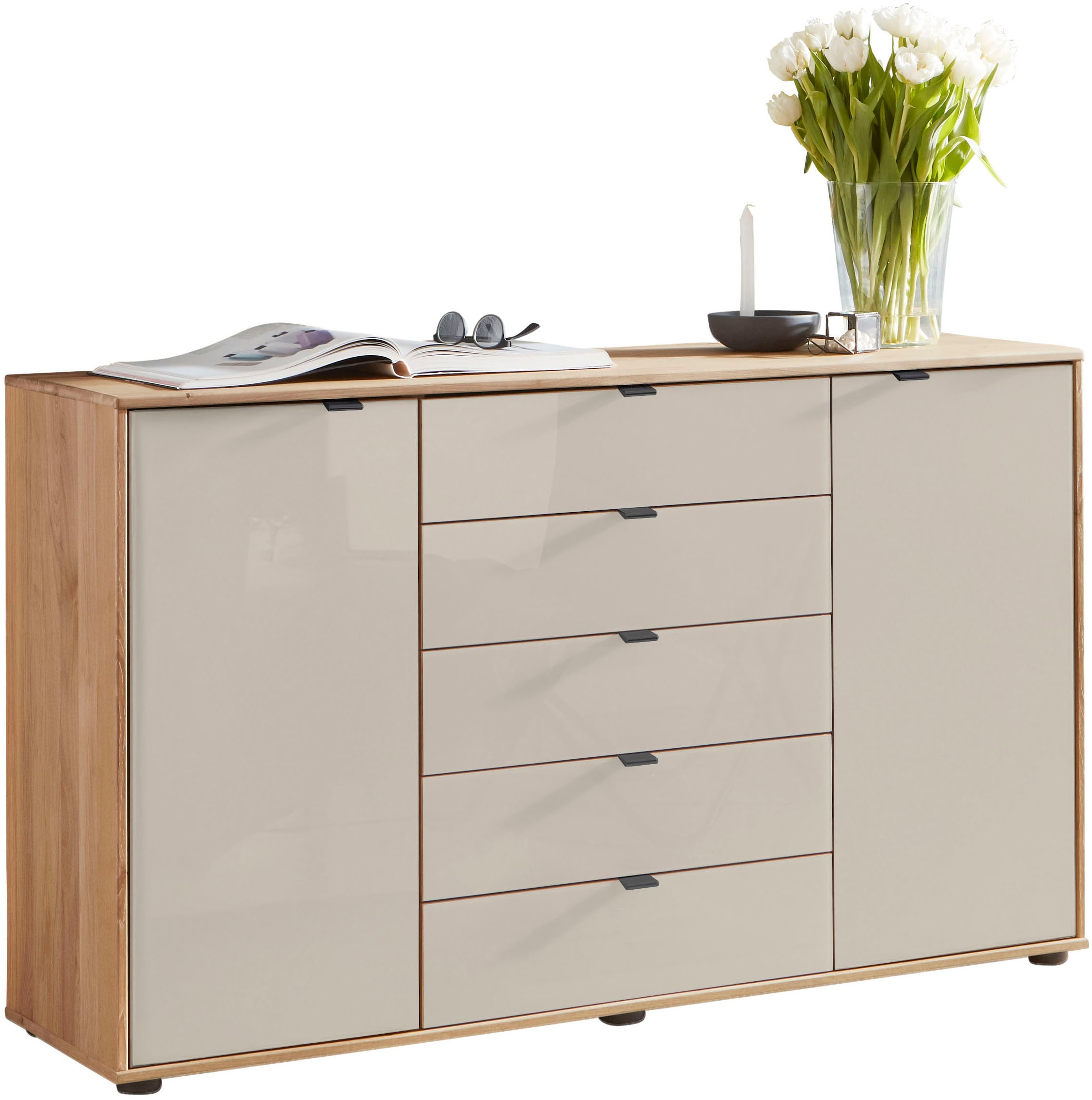 WIEMANN Kombikommode "Cardiff Sideboard, Wäscheschrank, teilmassiv Erle, mi günstig online kaufen