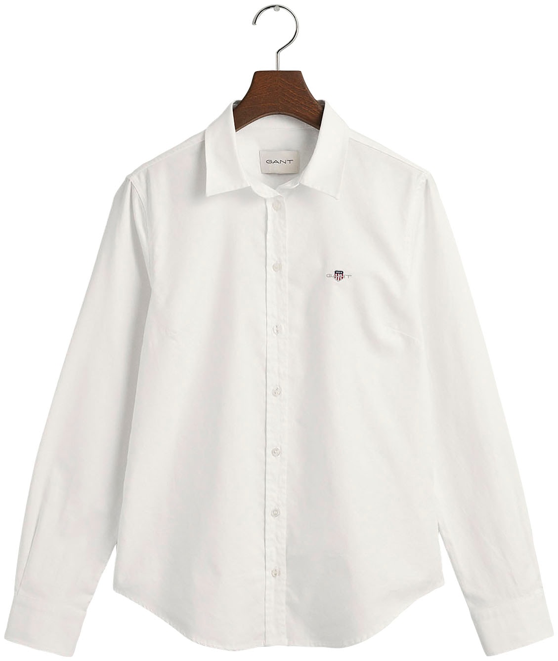 Gant Langarmbluse "New Slim Stretch Oxford Blouse", für bequemen Sitz u. Be günstig online kaufen