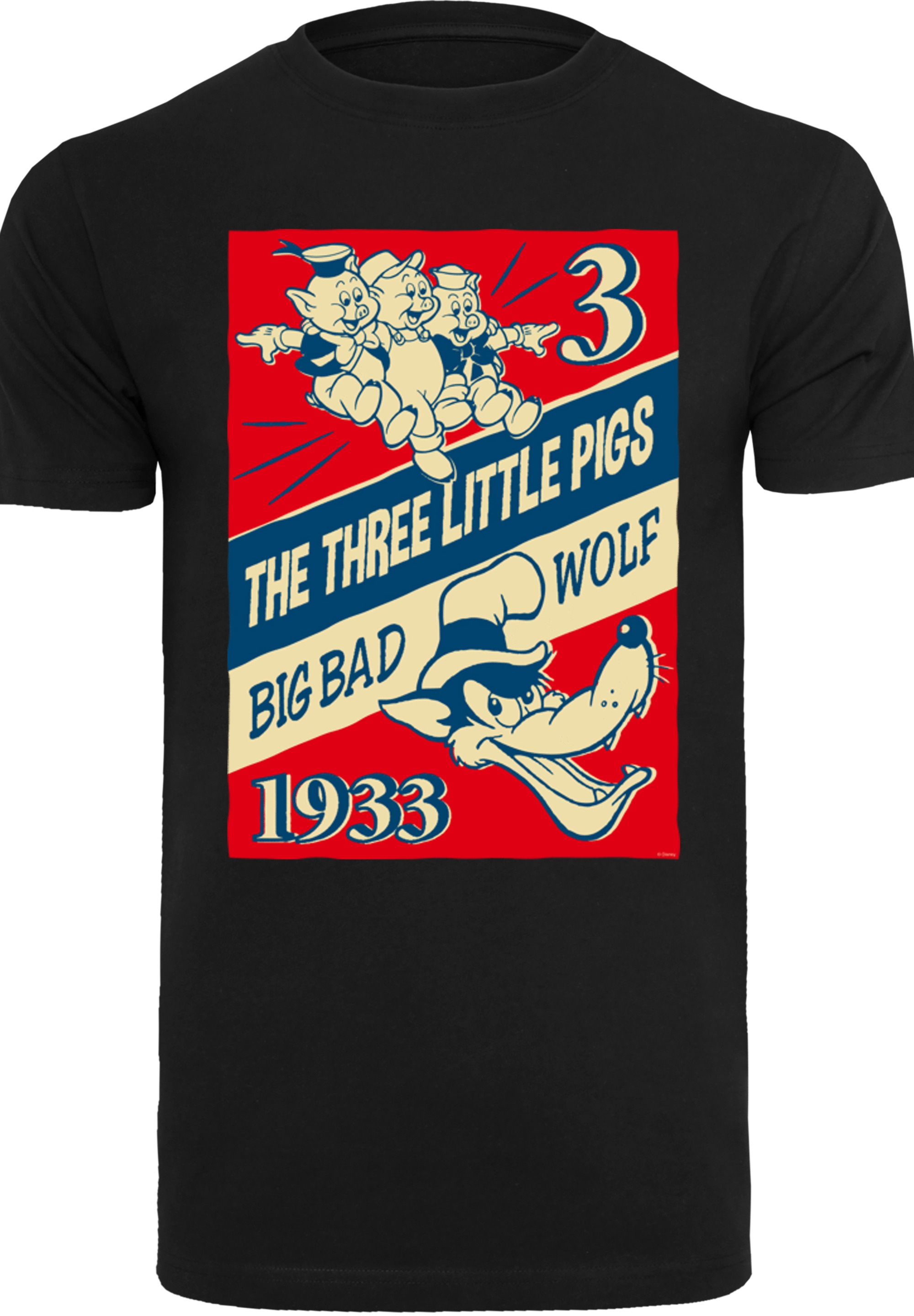 F4NT4STIC T-Shirt »Disney Die Drei Kleinen Schweinchen«, Herren,Premium Merch,Regular-Fit,Basic,Bedruckt