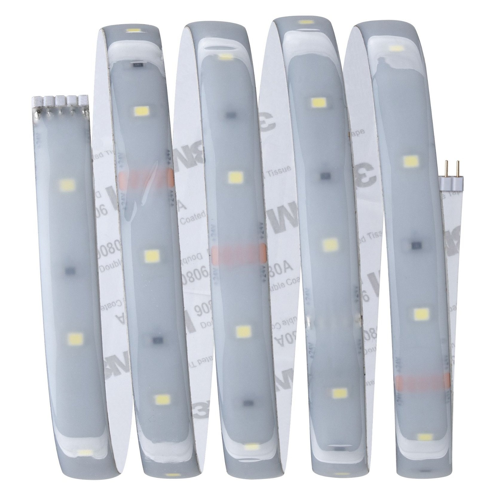 Paulmann LED-Streifen »MaxLED 250 Basisset 1,5m Daylight 6W 230/24V Silber Kunststoff«, 1 St.-flammig, IP44 Cover 6500K