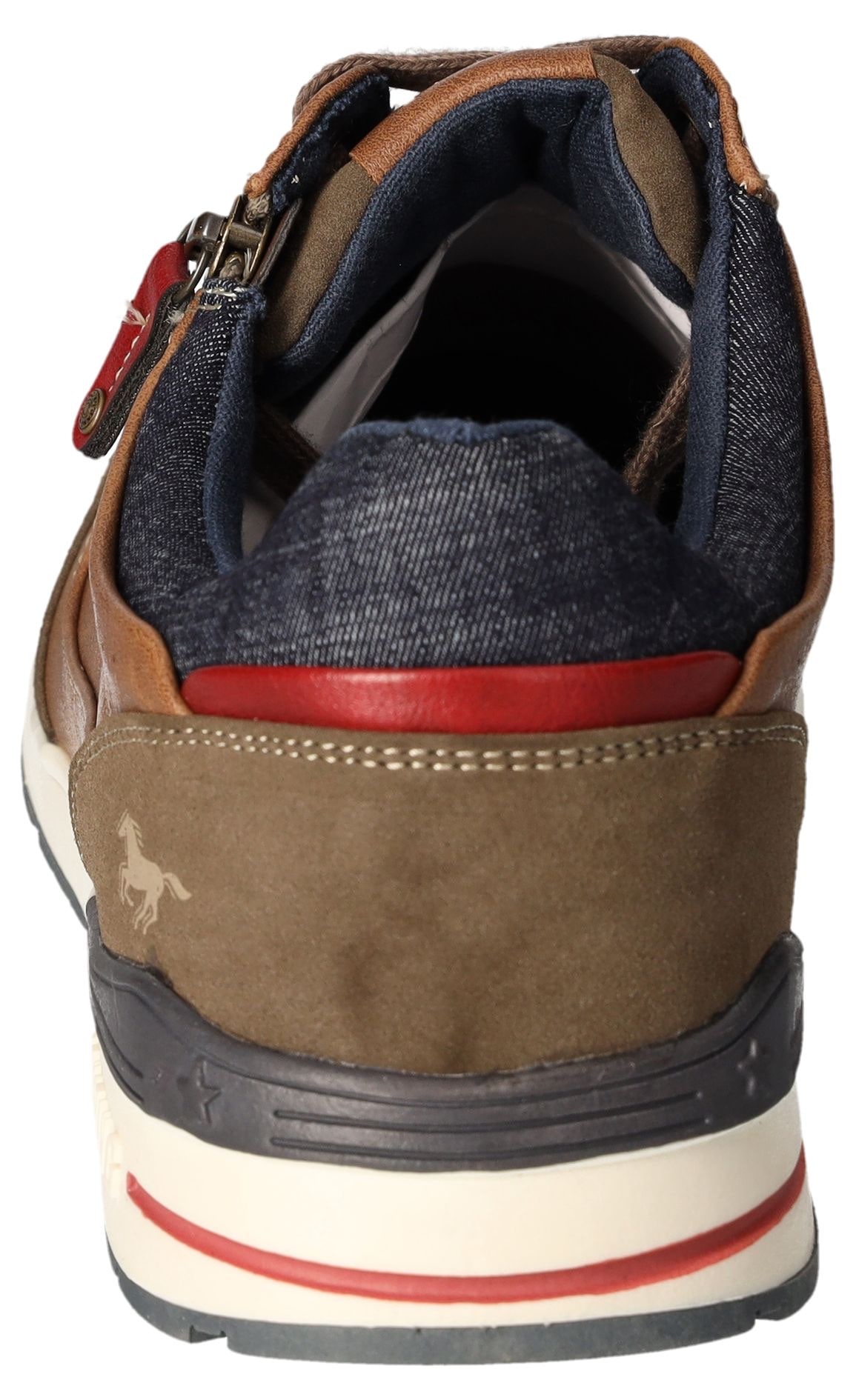 Mustang Shoes Sneaker, Freizeitschuh, Schnürschuh mit Außenreißverschluss