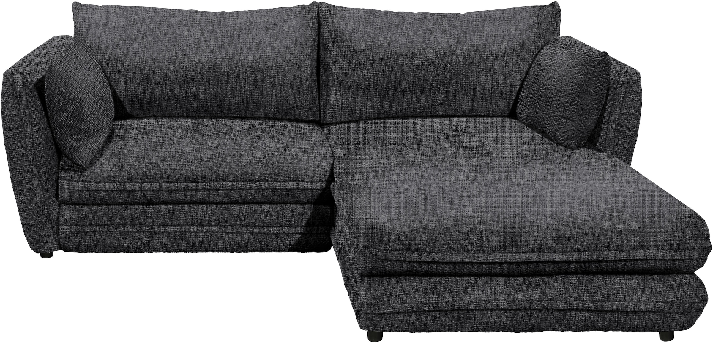 ED EXCITING DESIGN Ecksofa »Stanley L-Form«, mit Bettfunktion, Bettkasten & 2 Zierkissen
