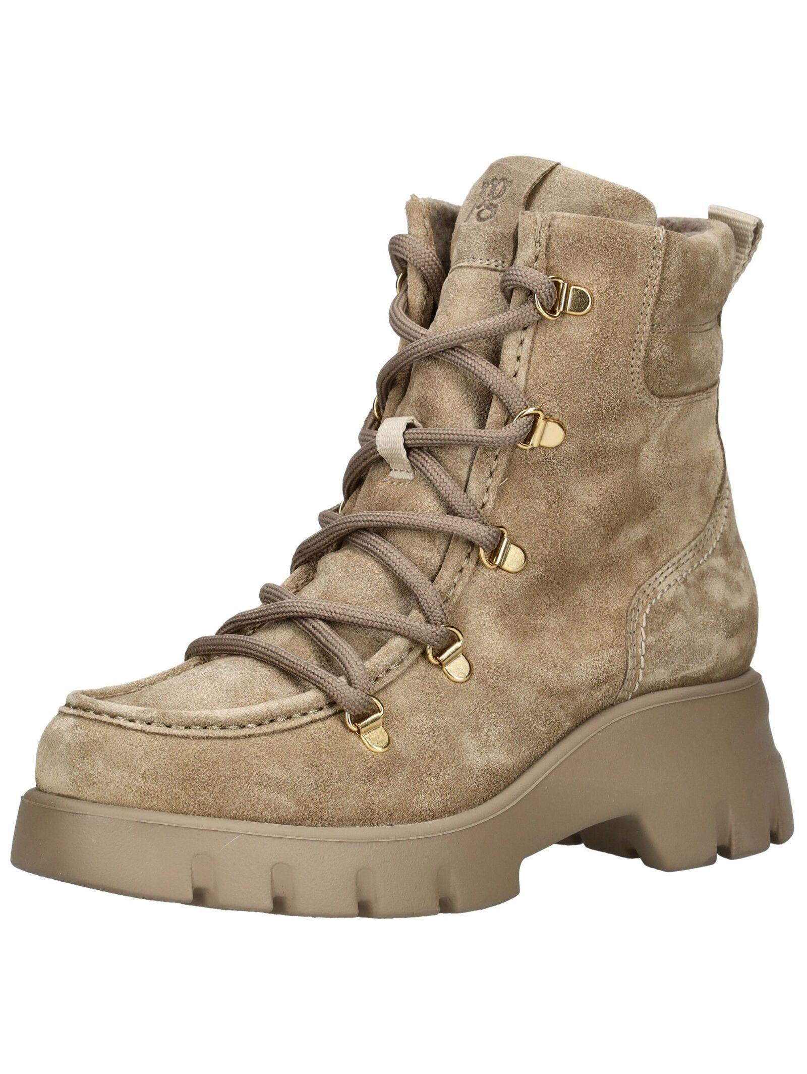 Paul Green Schnürstiefelette "Paul Green Stiefelette Veloursleder" günstig online kaufen