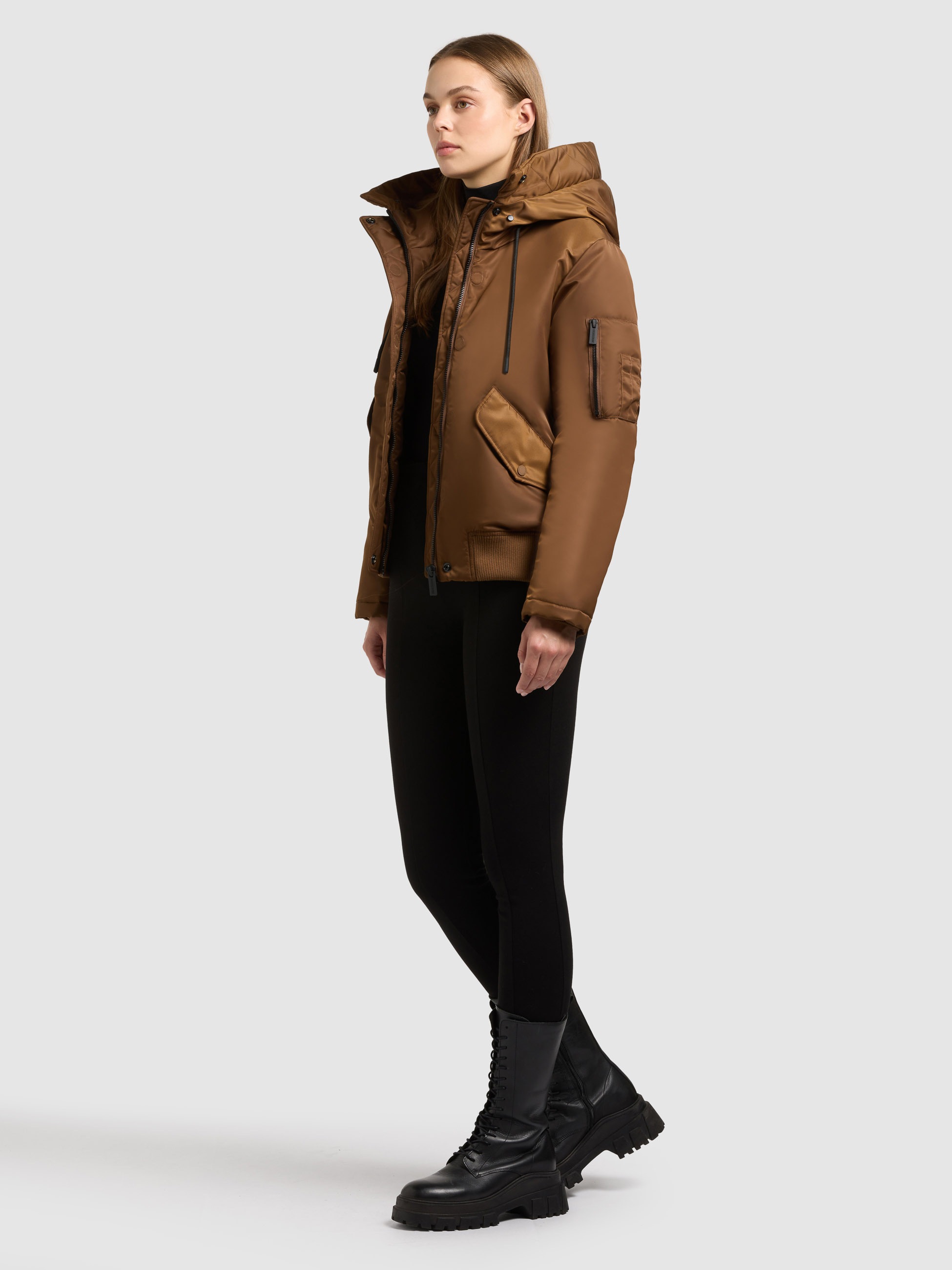 khujo Bomberjacke »TYLA« mit Kapuze